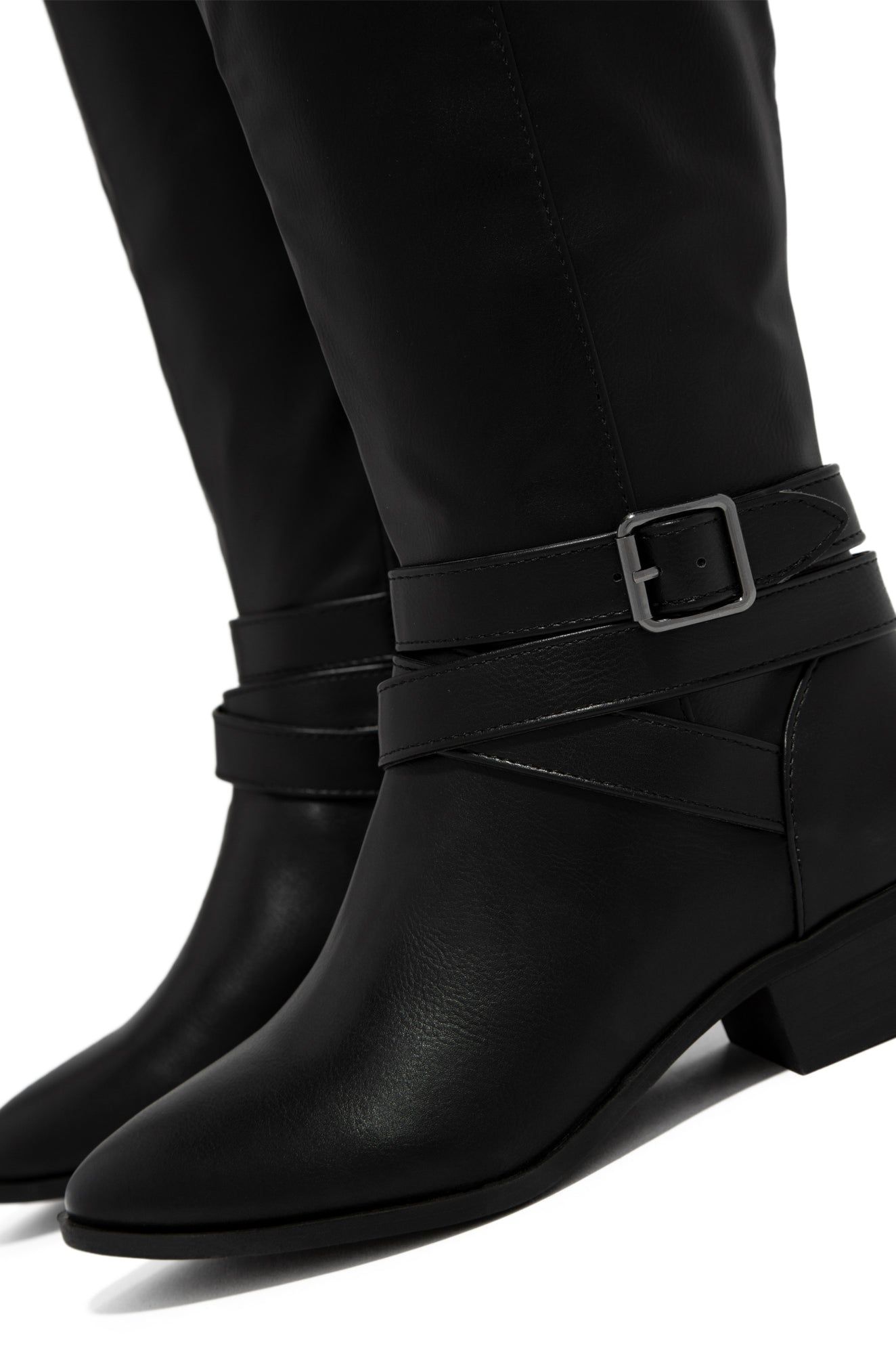 Helen Knee High Boots - Black sold by Miss Lola product image thumbnail 3