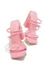 Jaziel Block Heel Mules - Pink sold by Miss Lola