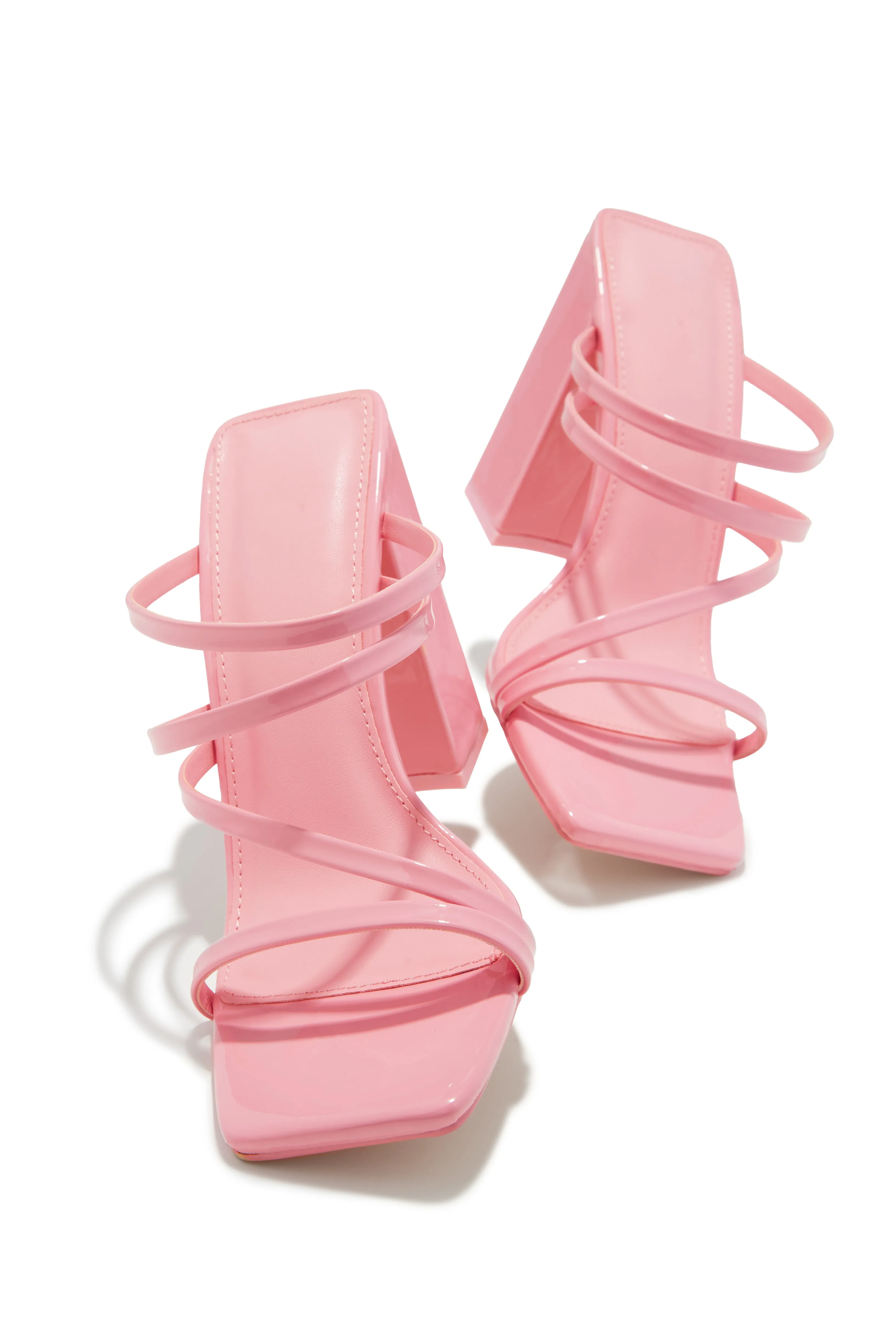 Jaziel Block Heel Mules - Pink sold by Miss Lola product image thumbnail 2