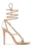 Special Invite Embellished Lace Up High Heels - Nude sold by Miss Lola