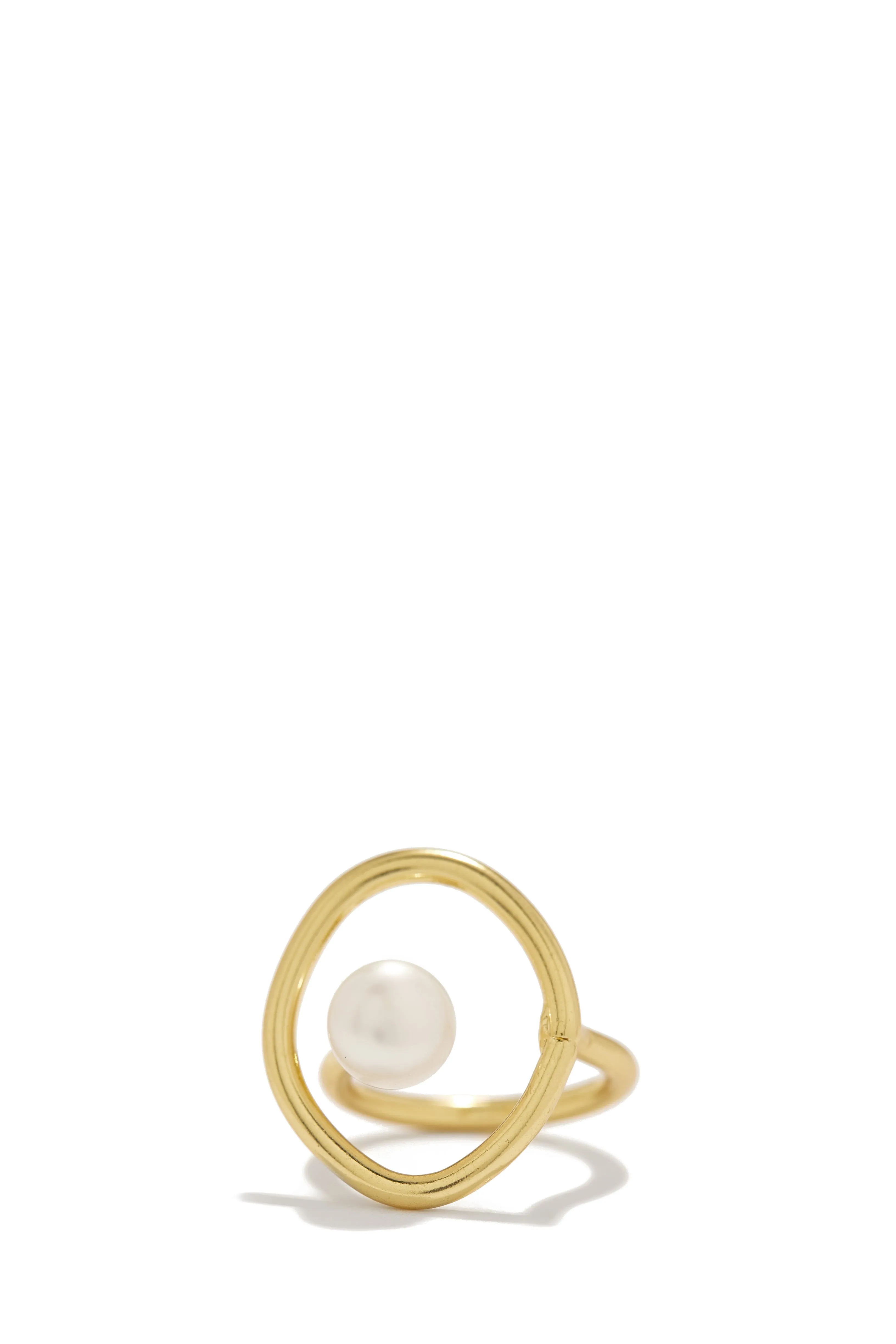Annise Abstract Circle Ring - Gold sold by Miss Lola product image thumbnail 3