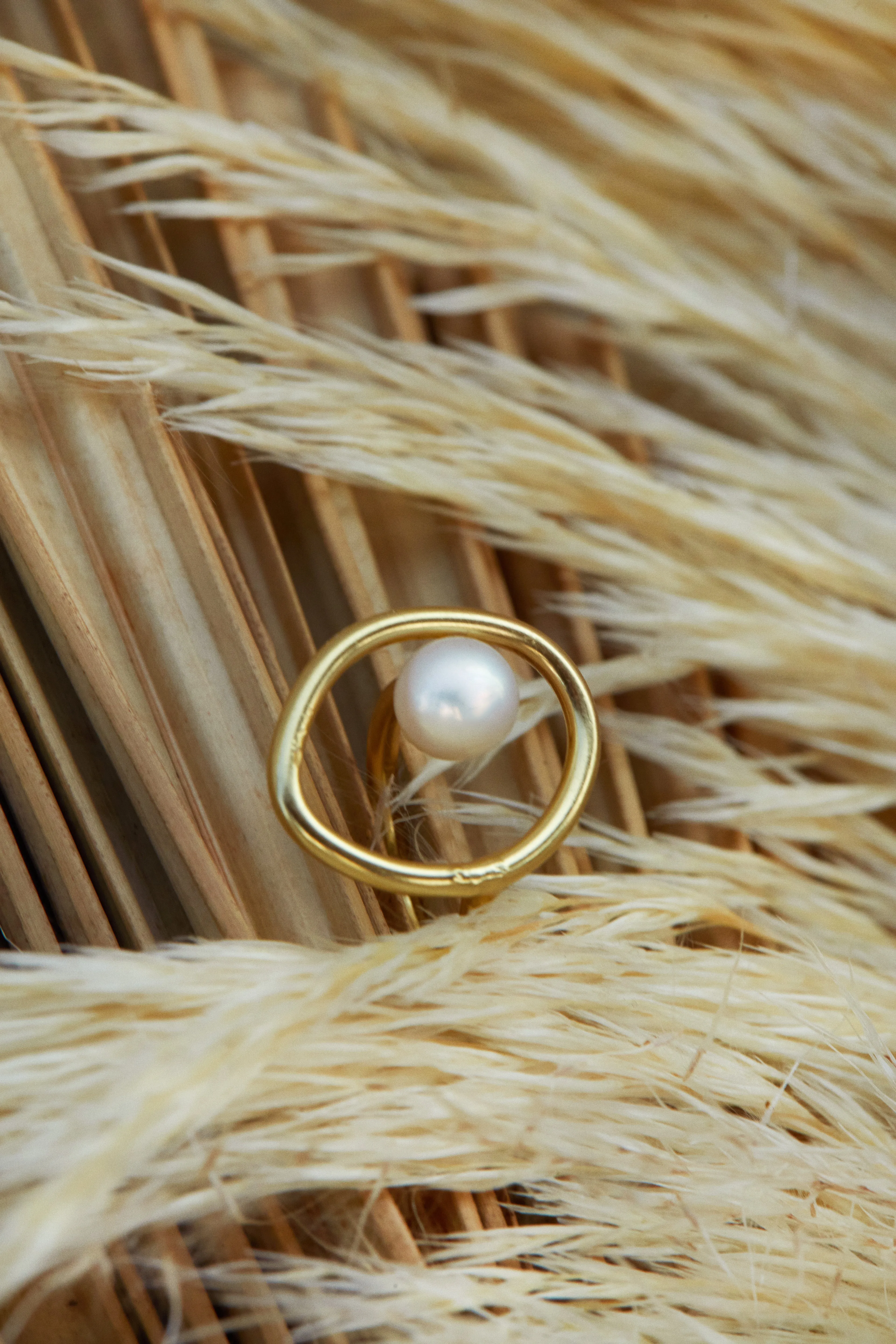 Annise Abstract Circle Ring - Gold sold by Miss Lola product image thumbnail 4