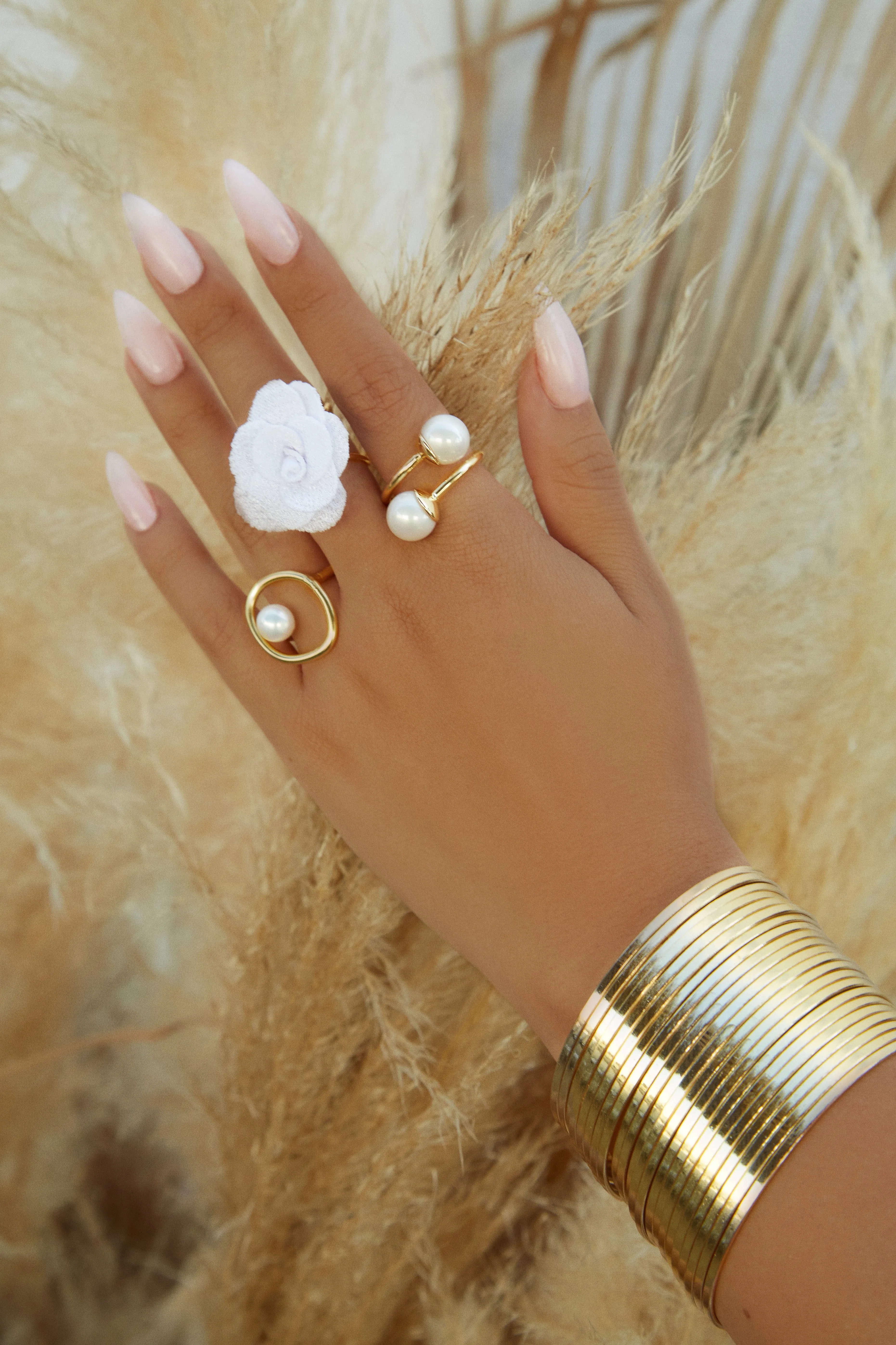 Annise Abstract Circle Ring - Gold sold by Miss Lola product image thumbnail 2