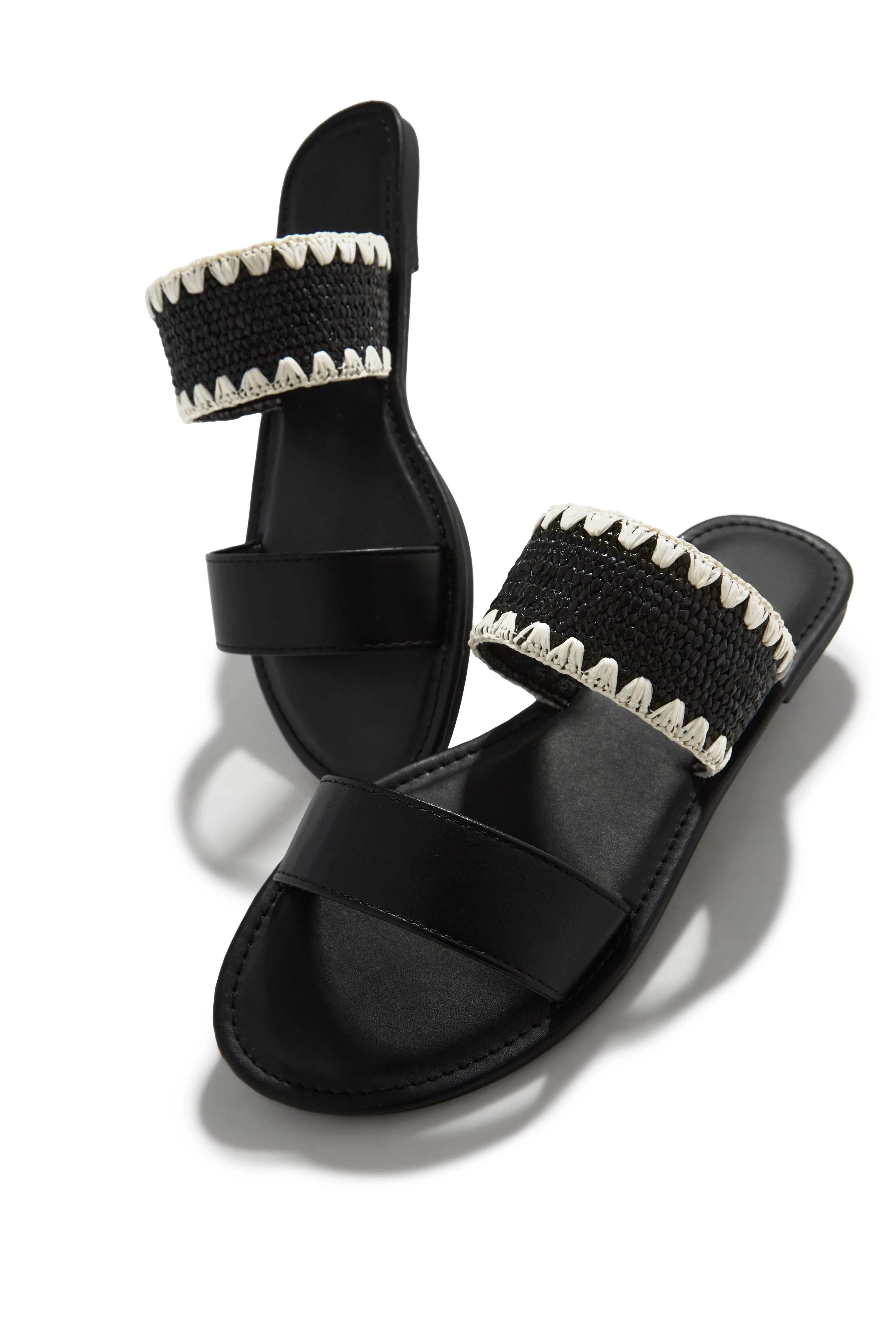 Janice Slip On Sandals - Black sold by Miss Lola product image thumbnail 3
