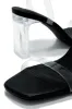 Simply Yours Clear Ankle Strap Heels - Black sold by Miss Lola