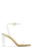 Simply Yours Clear Ankle Strap Heels - Black sold by Miss Lola