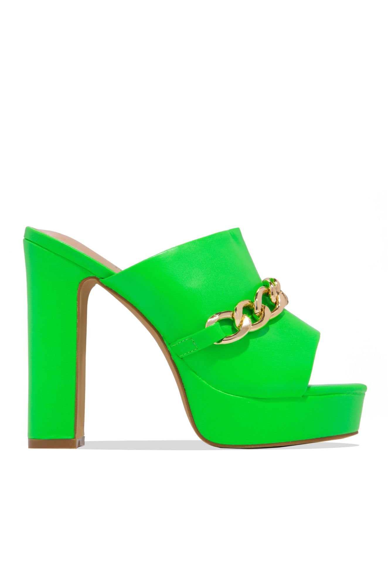 Pay Weekend Platform High Heels - Green sold by Miss Lola product image thumbnail 4