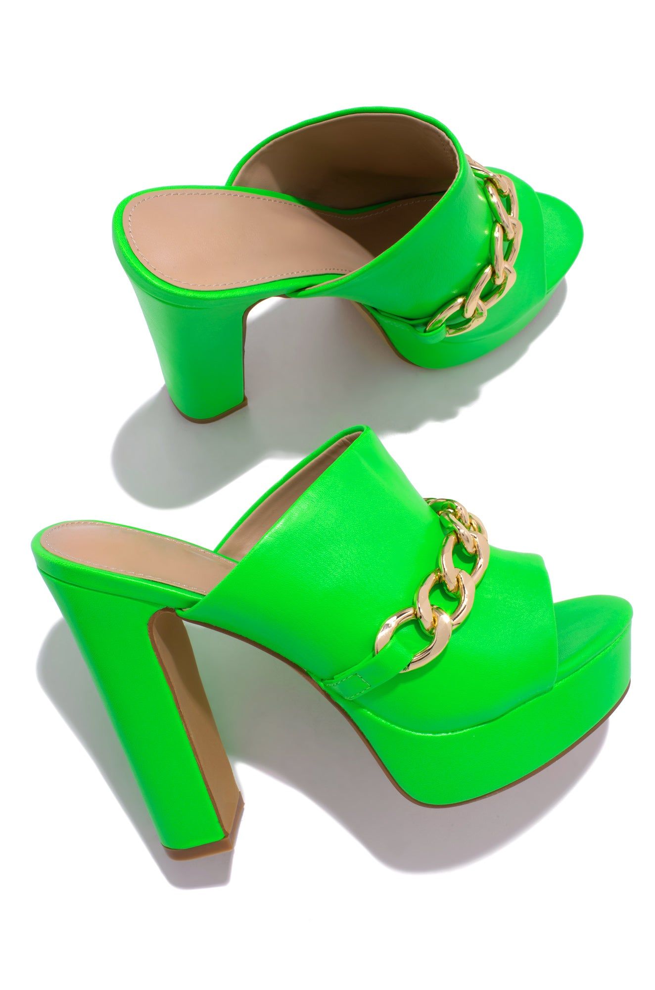 Pay Weekend Platform High Heels - Green sold by Miss Lola product image thumbnail 3