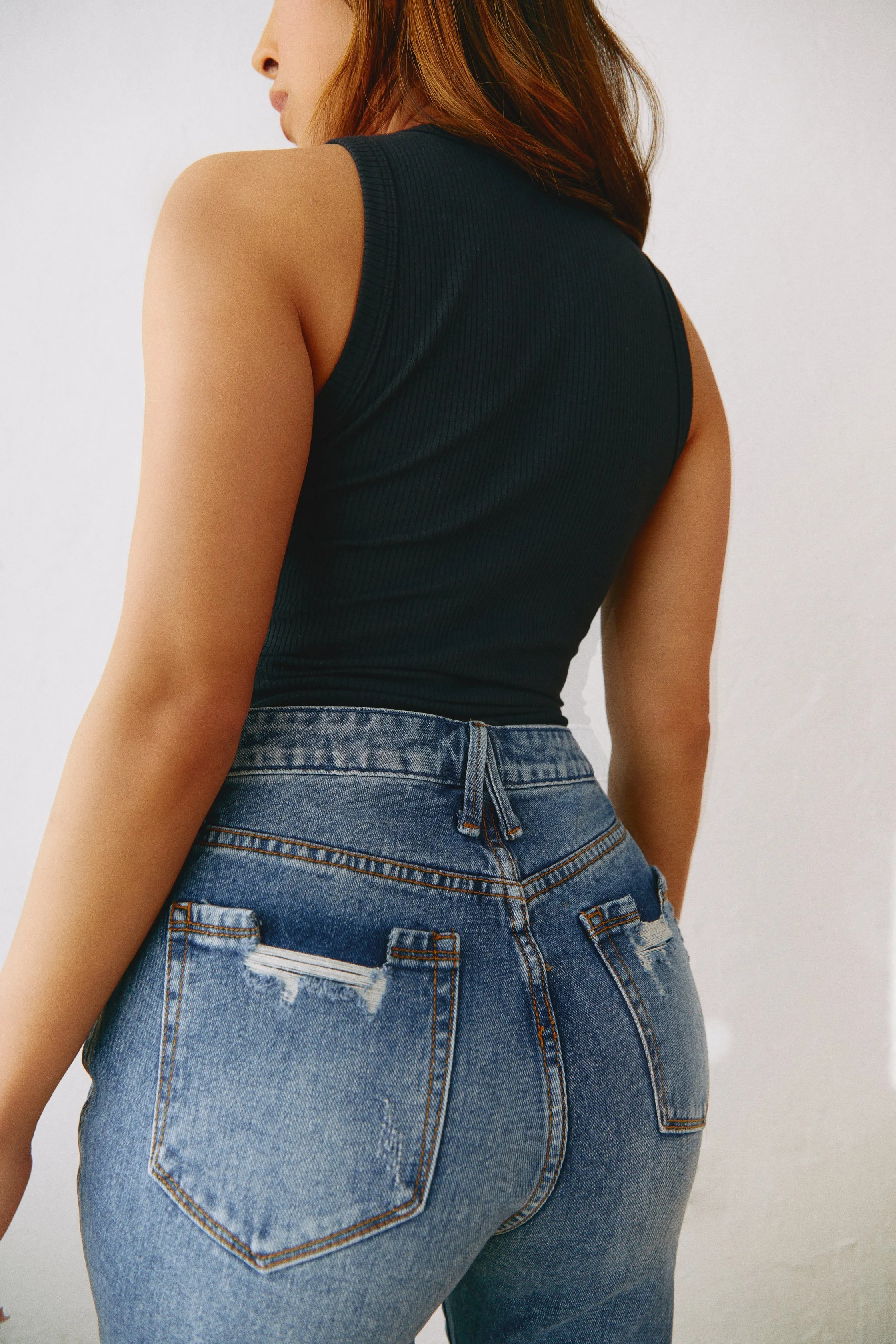 Eviana Sleeveless Knit Bodysuit - Black sold by Miss Lola product image thumbnail 2