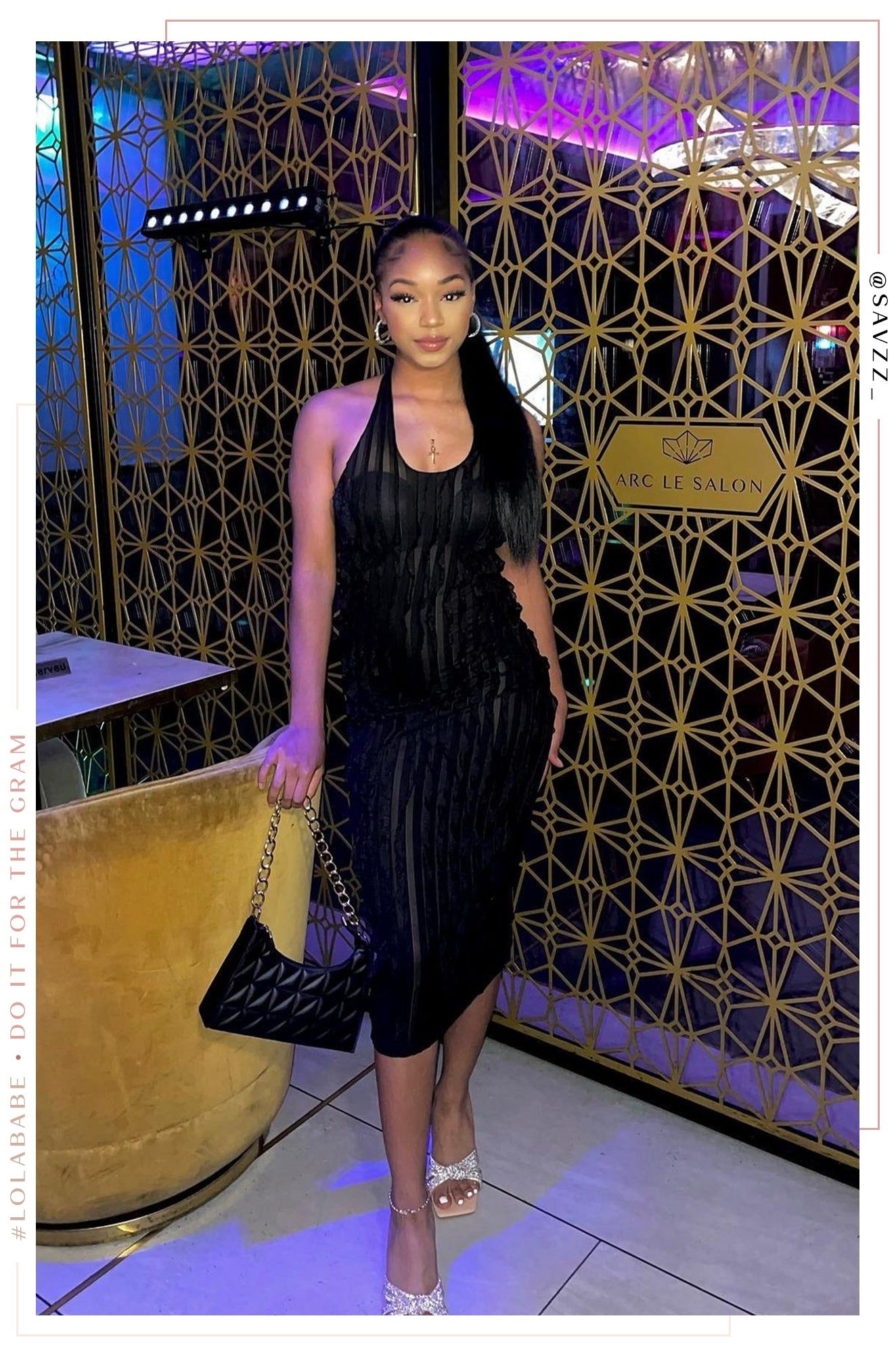 Evette - Black sold by Miss Lola product image thumbnail 2