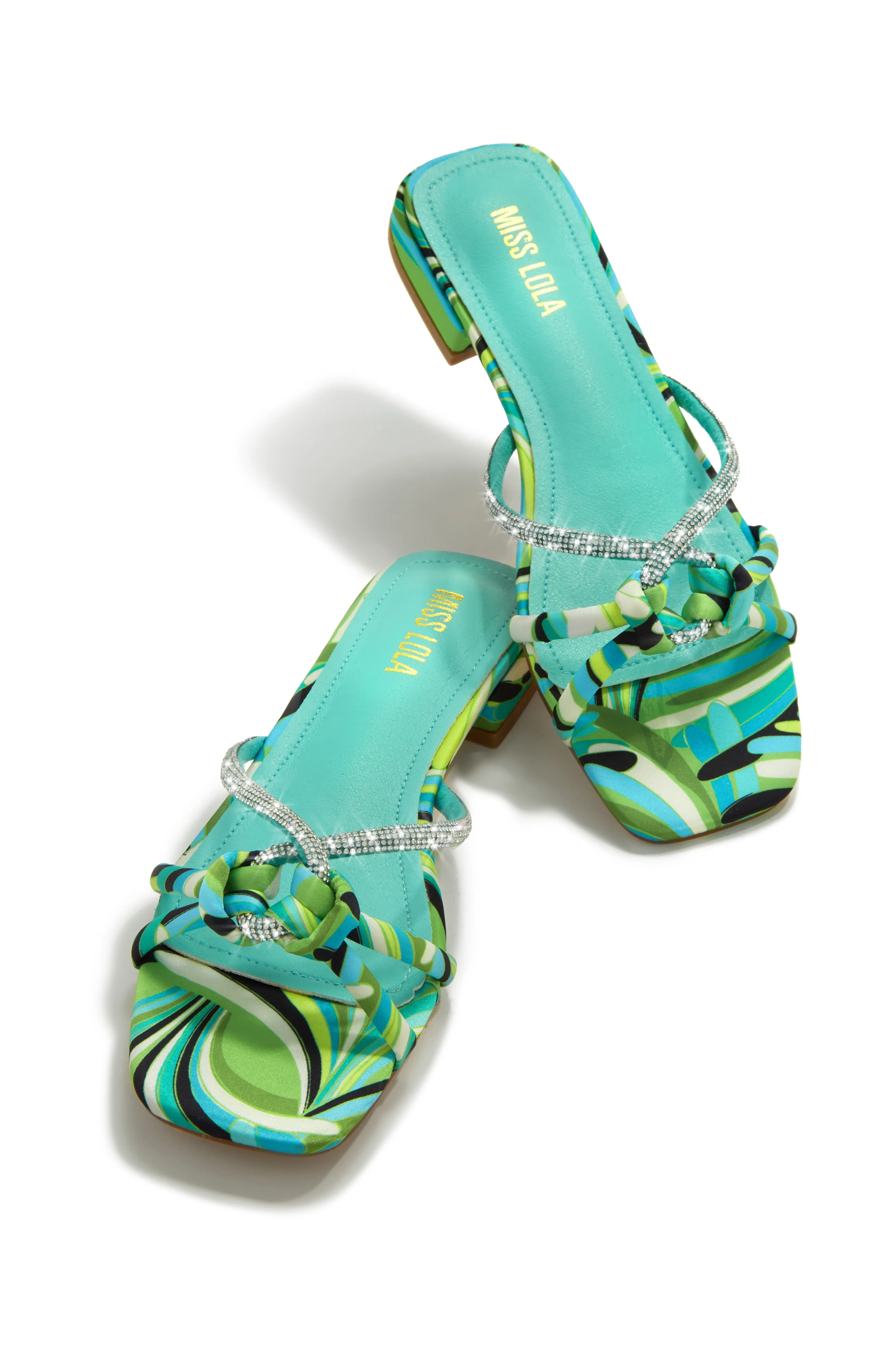 Fantasy Island Embellished Slip On Sandals - Multi sold by Miss Lola product image thumbnail 5
