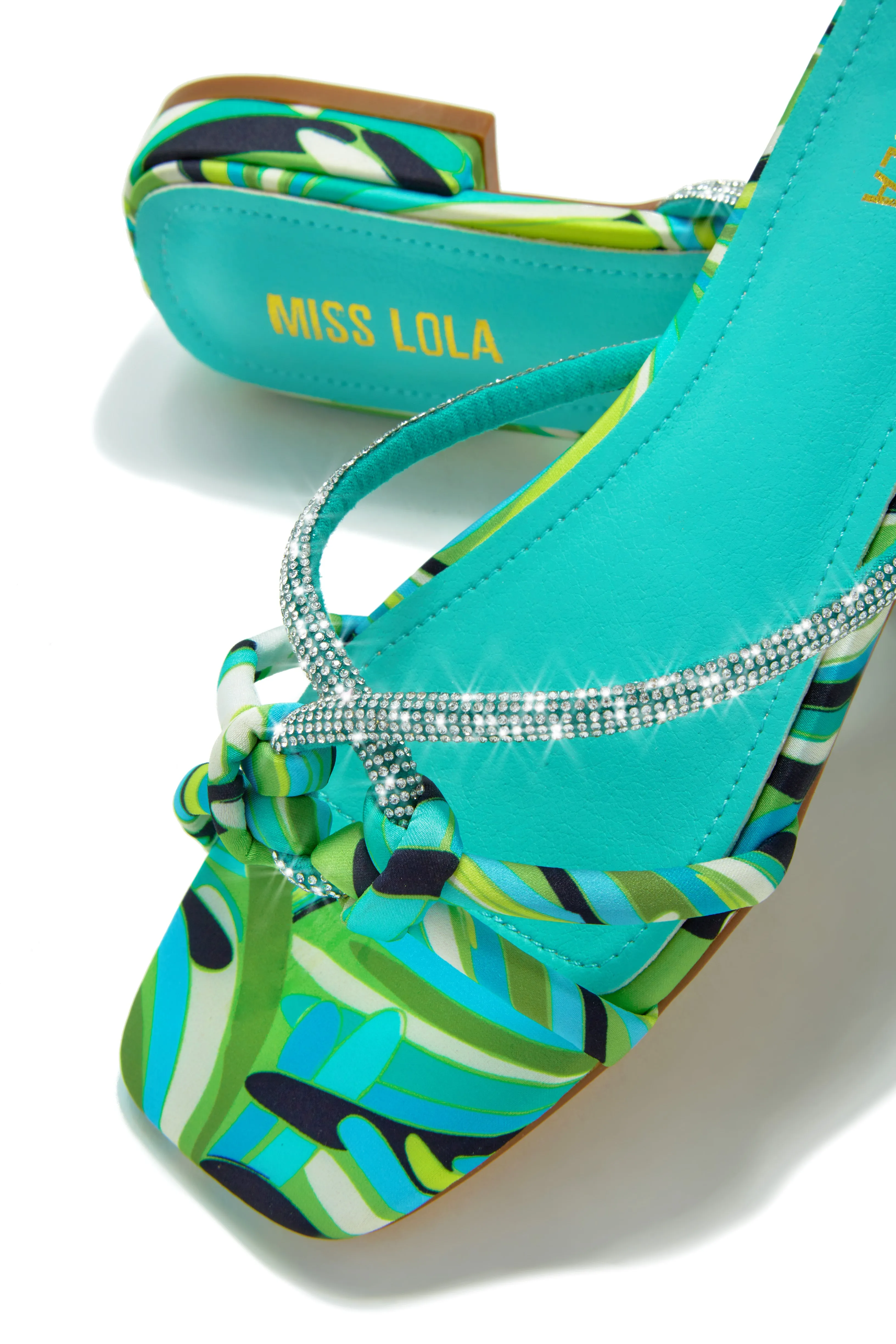 Fantasy Island Embellished Slip On Sandals - Multi sold by Miss Lola product image thumbnail 2