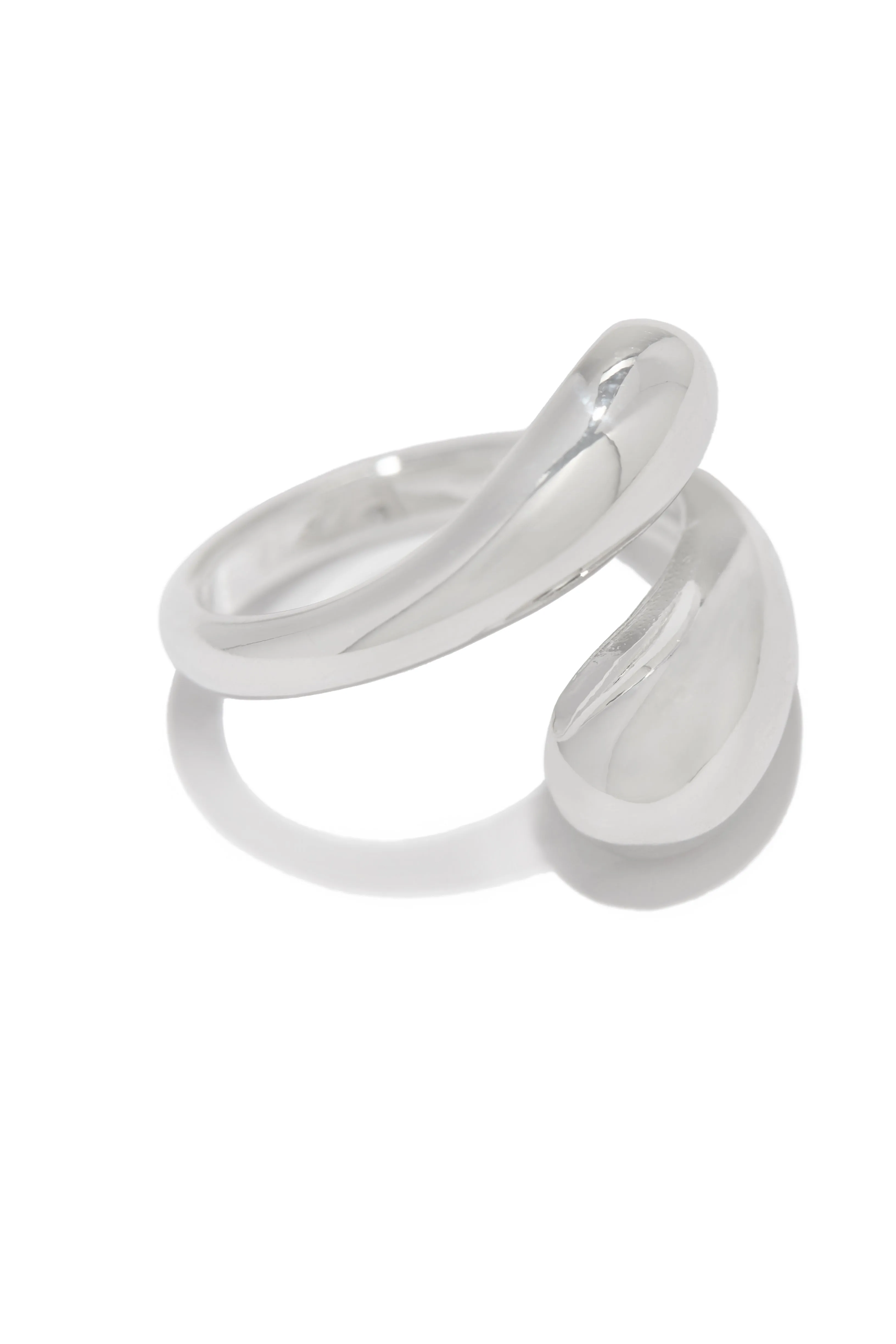 Isra Double Tear Drop Ring - Silver sold by Miss Lola