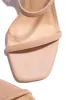Emerie Slingback Block High Heels - Nude sold by Miss Lola