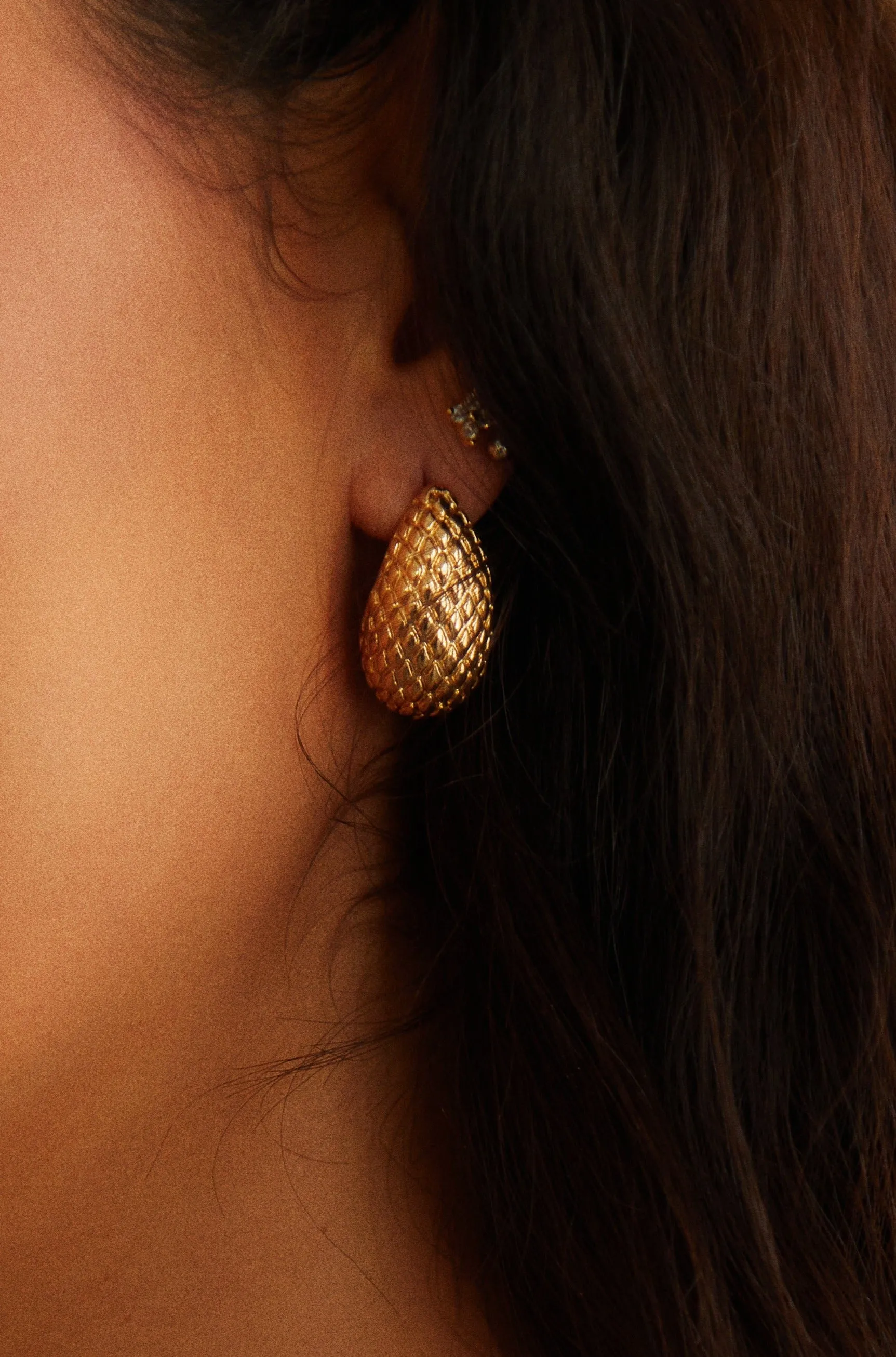 Inaya Earring - Gold sold by Miss Lola