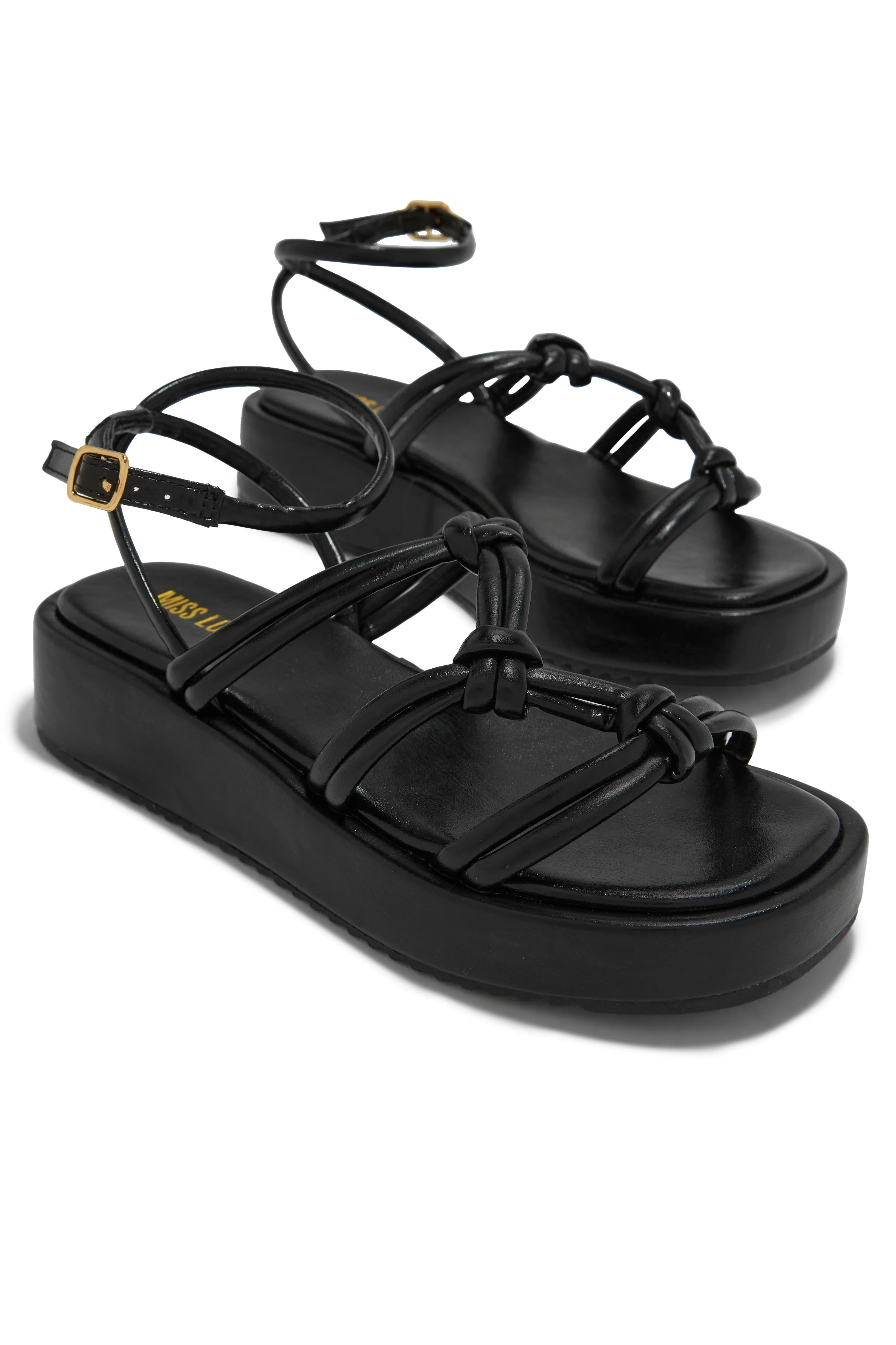 Sun Soaked Platform Sandals - Black sold by Miss Lola product image thumbnail 2