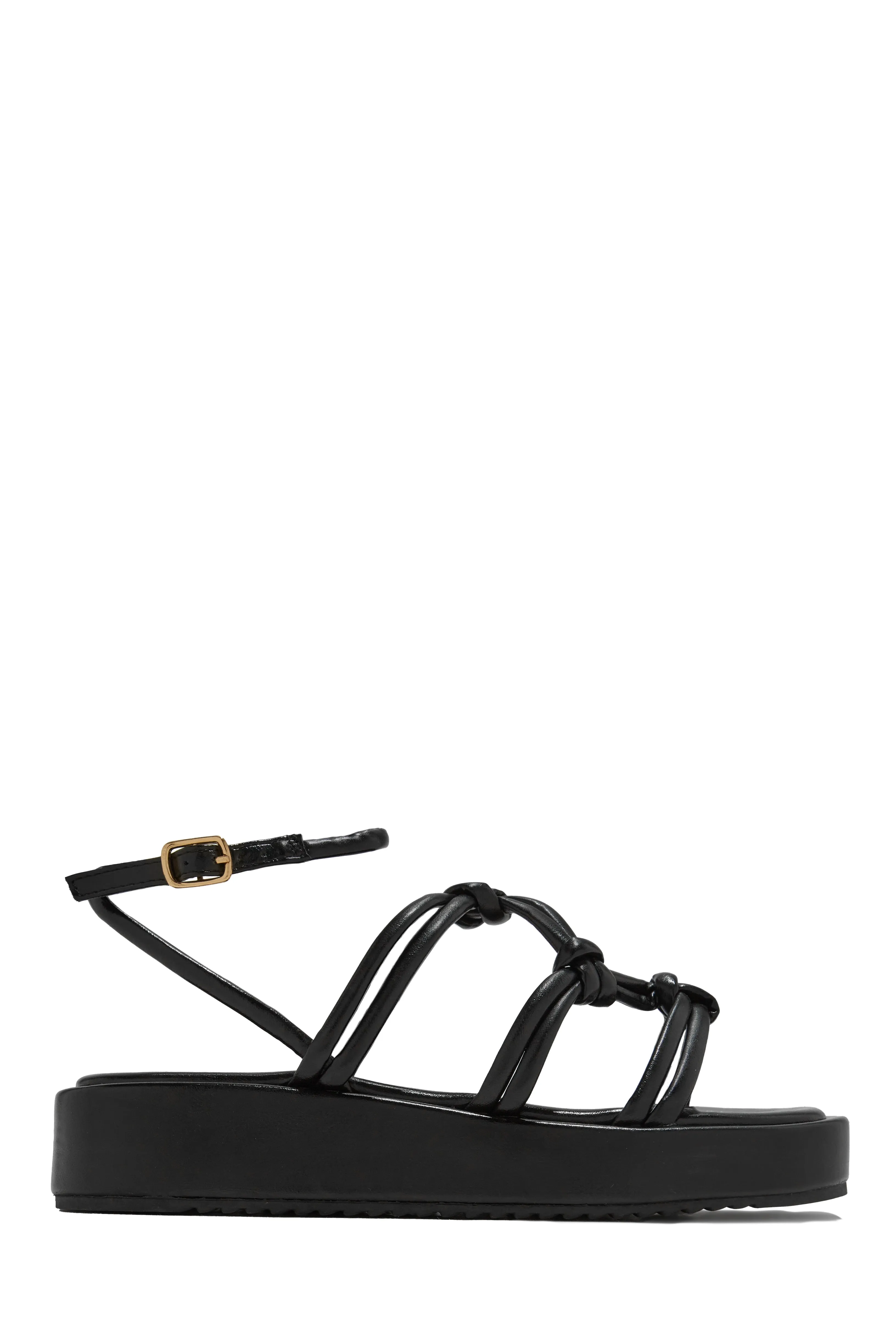 Sun Soaked Platform Sandals - Black sold by Miss Lola