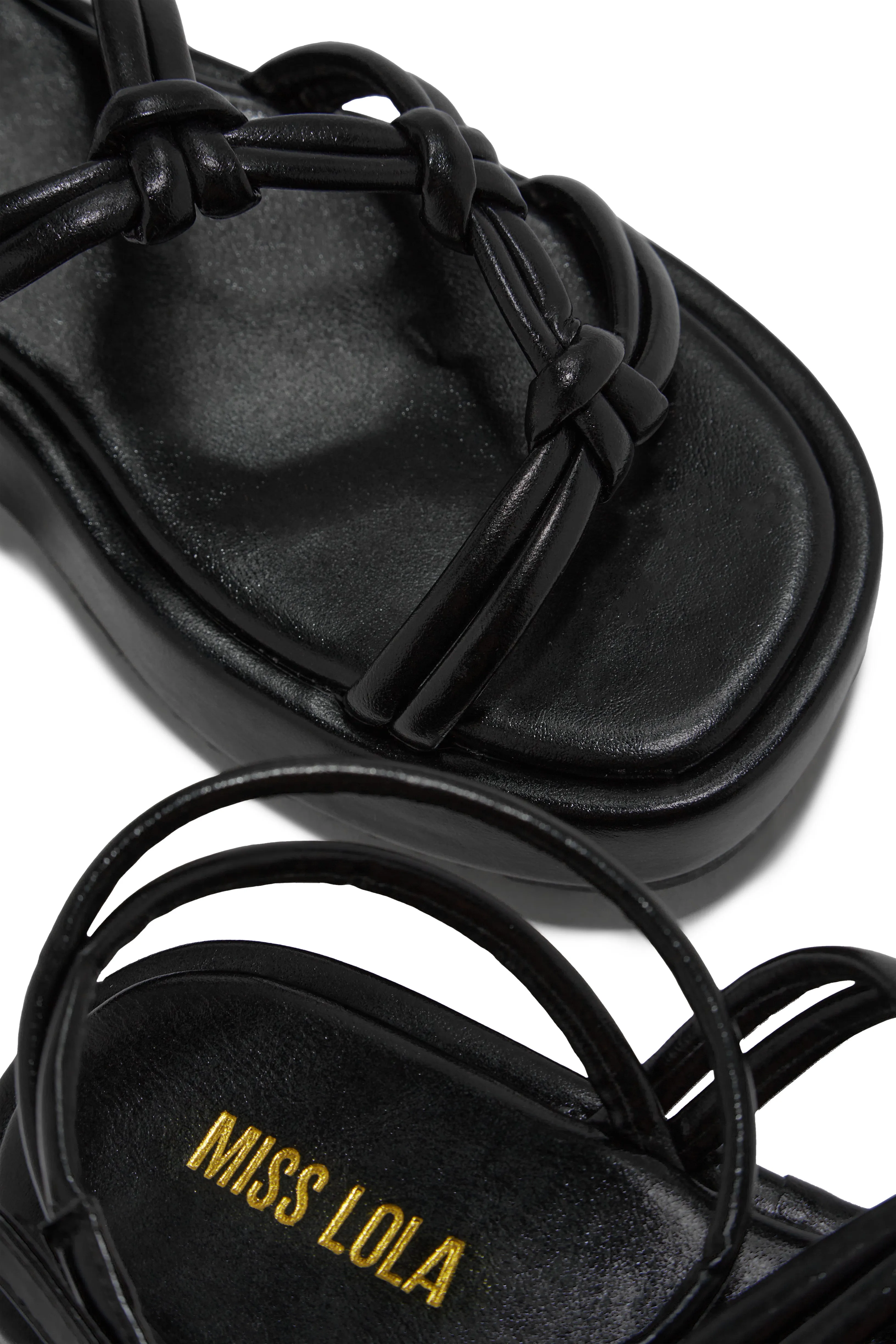 Sun Soaked Platform Sandals - Black sold by Miss Lola product image thumbnail 4