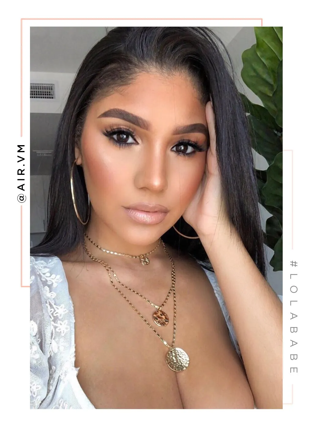 Ezra Layered Pendant Necklace - Gold sold by Miss Lola product image thumbnail 4