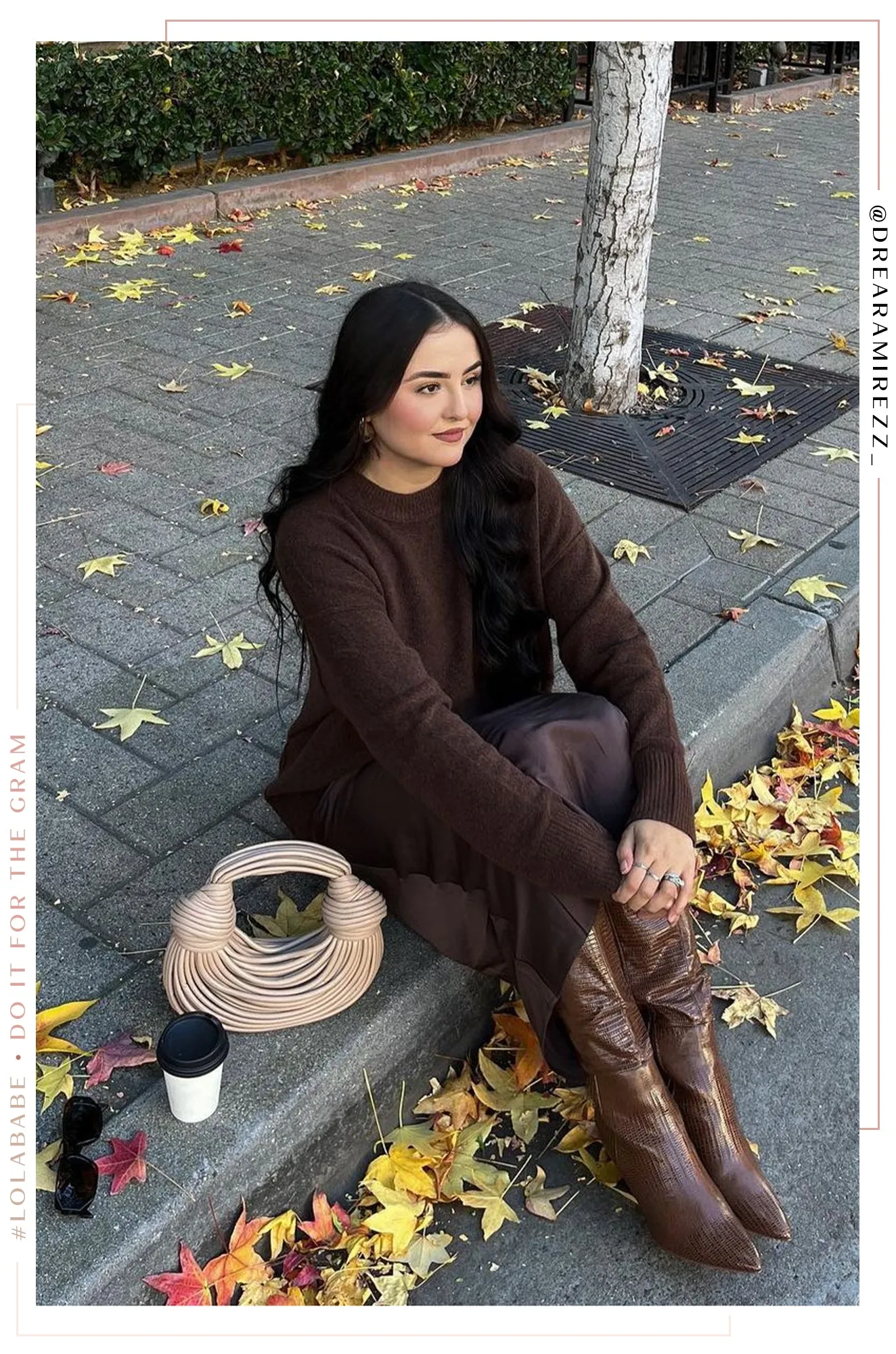 Sarai Knee High Heel Boots - Brown sold by Miss Lola product image thumbnail 3