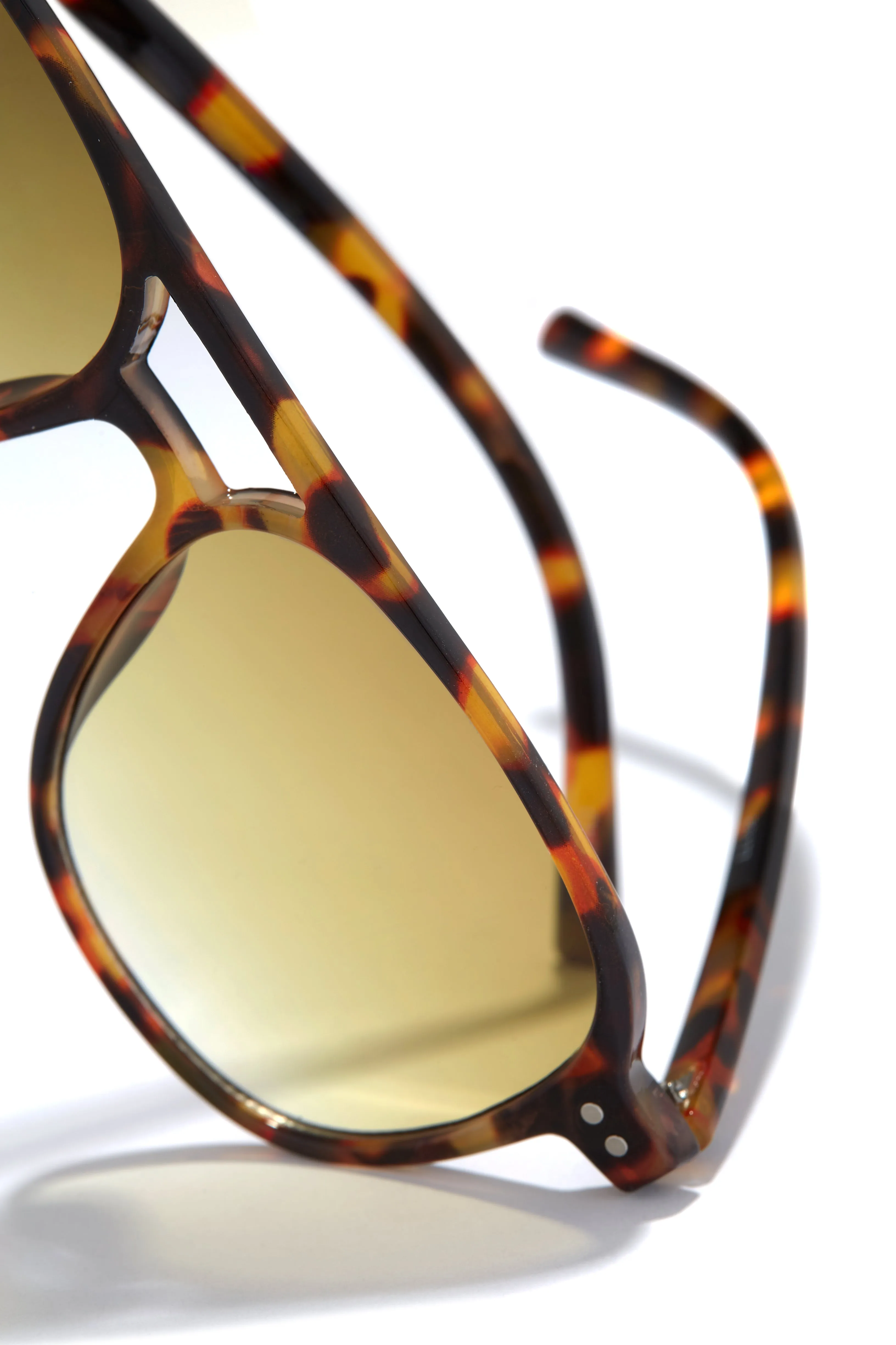 Leina Aviator Sunglasses - Tortoise sold by Miss Lola product image thumbnail 3