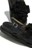 Florence Flower Chunky Sandals - Black sold by Miss Lola