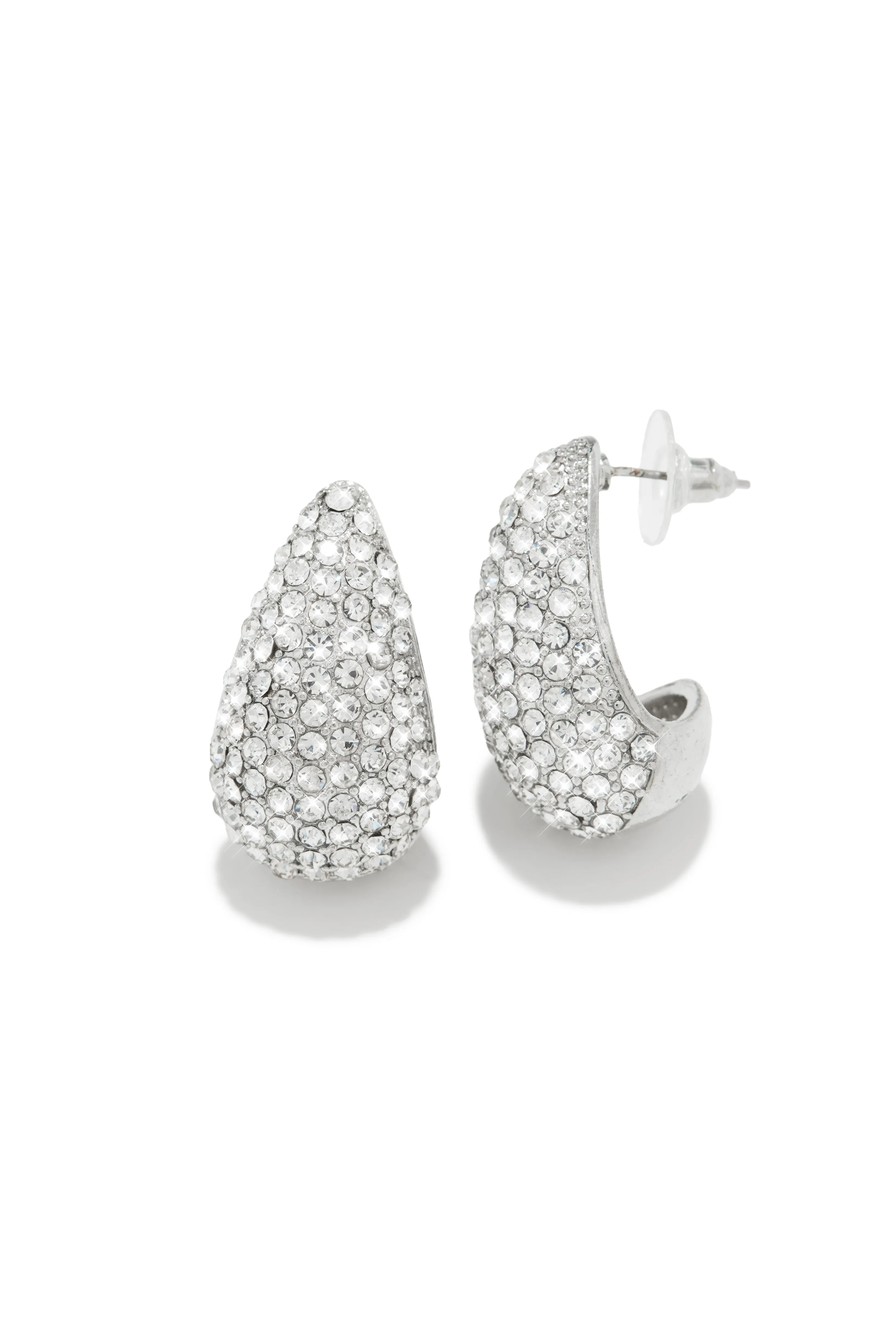 Amalia Embellished Earring - Silver sold by Miss Lola product image thumbnail 2