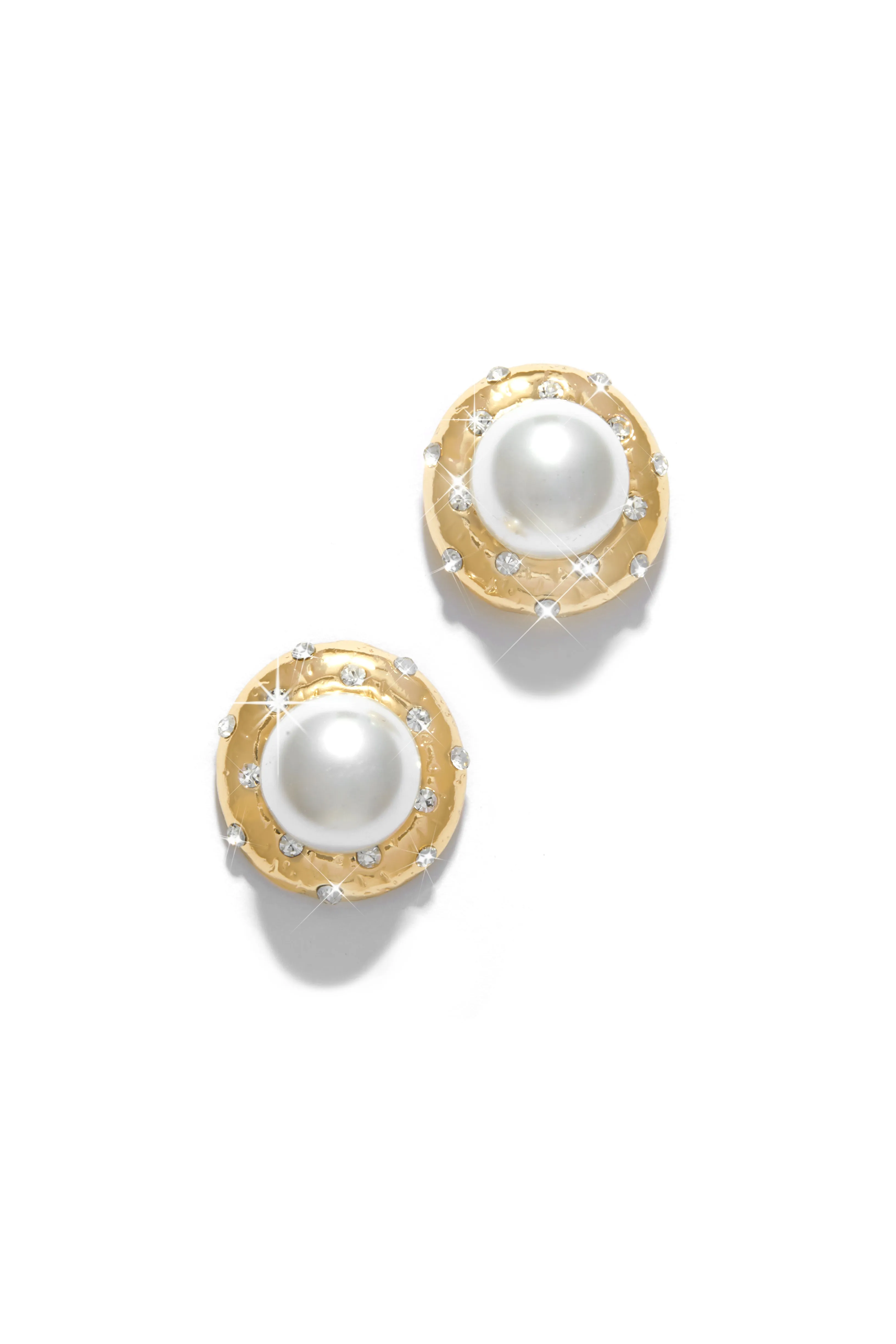 Vera Faux Pearl Embellished Earring - Gold sold by Miss Lola product image thumbnail 3