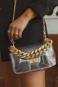 Leslie Clear Shoulder Crossbody Bag - Clear sold by Miss Lola