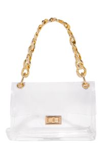 Leslie Clear Shoulder Crossbody Bag - Clear sold by Miss Lola
