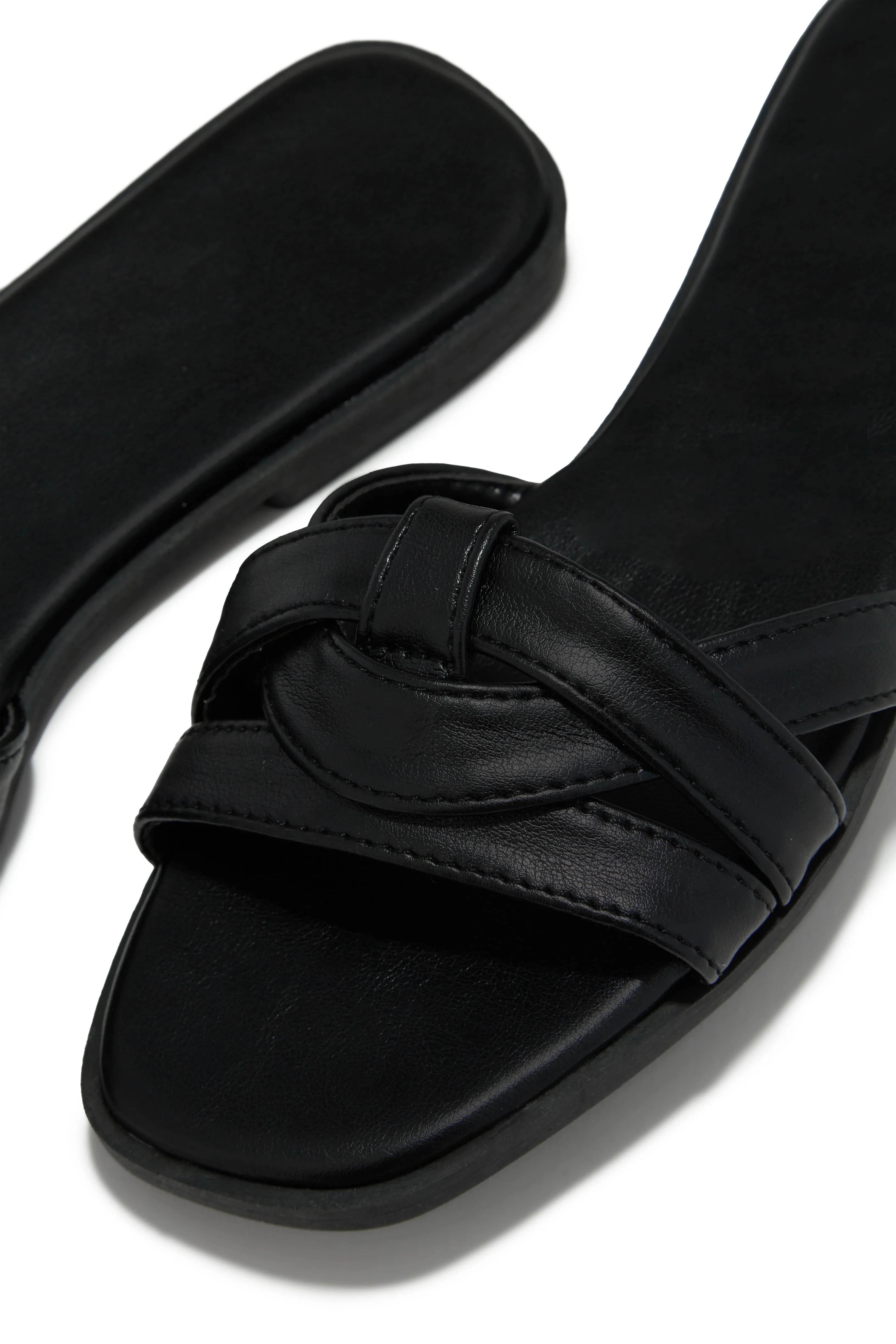 Maile Slip On Sandals - Black sold by Miss Lola product image thumbnail 2