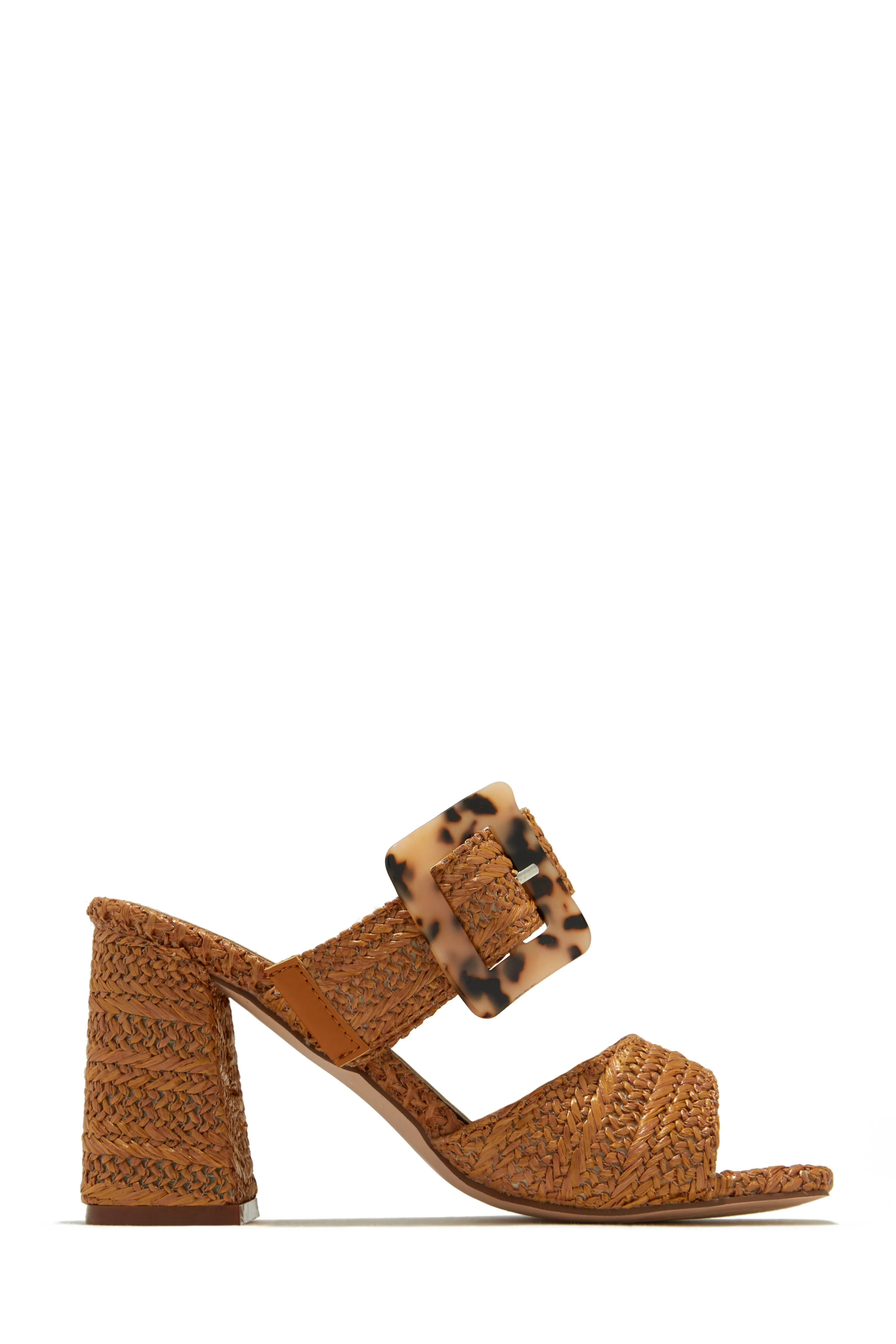 Naya Block Heel Mules - Tan sold by Miss Lola product image thumbnail 4