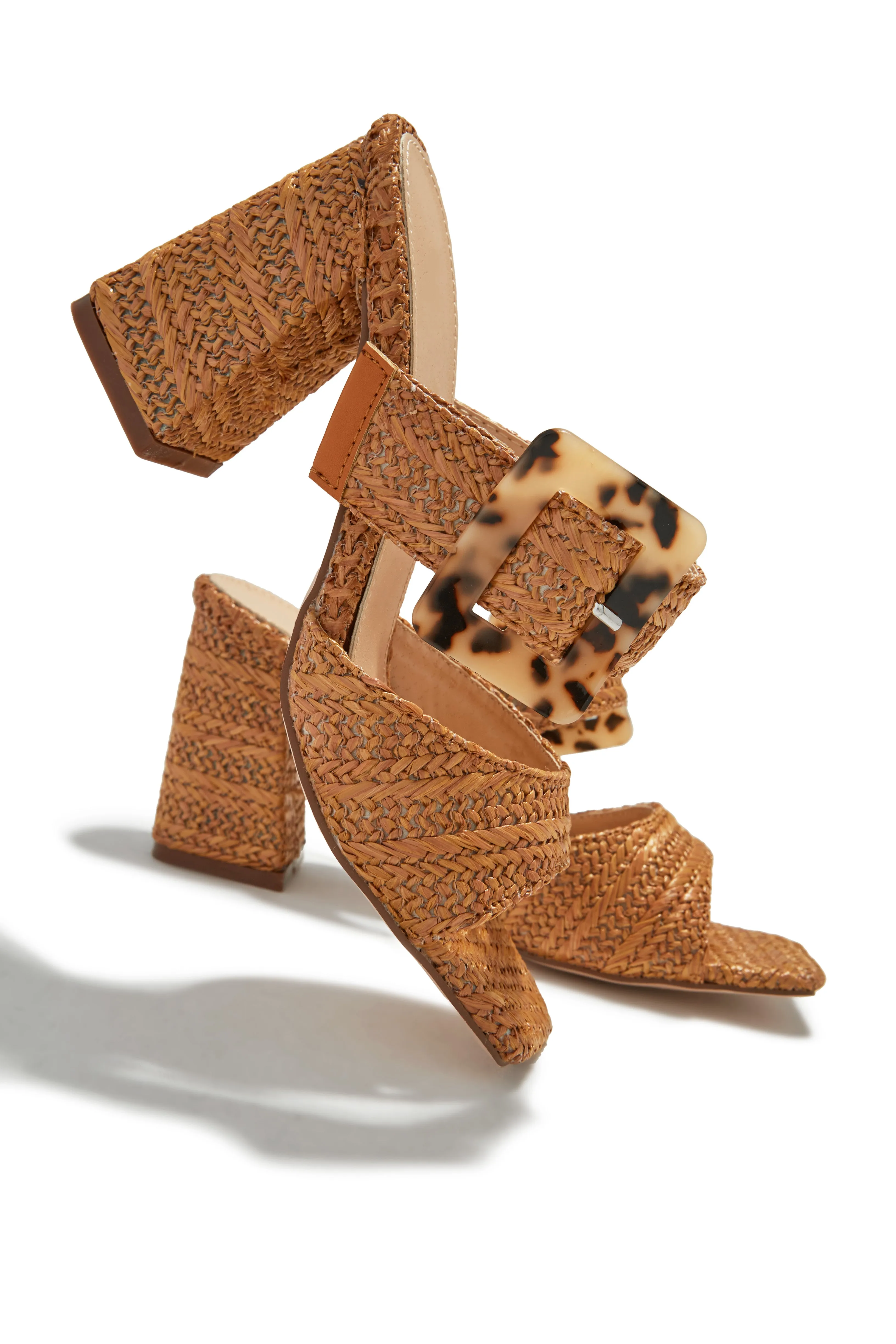 Naya Block Heel Mules - Tan sold by Miss Lola product image thumbnail 3