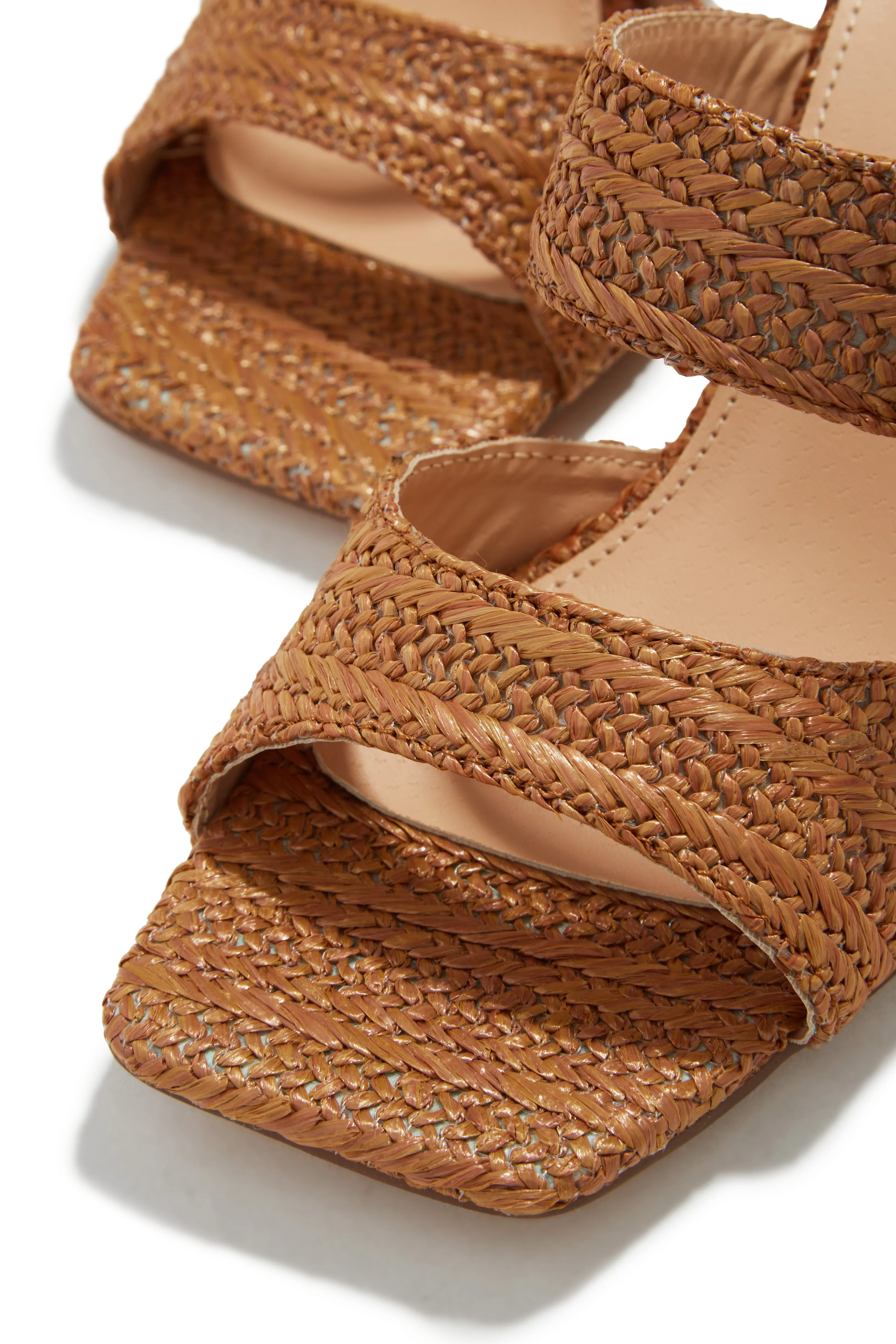 Naya Block Heel Mules - Tan sold by Miss Lola product image thumbnail 2