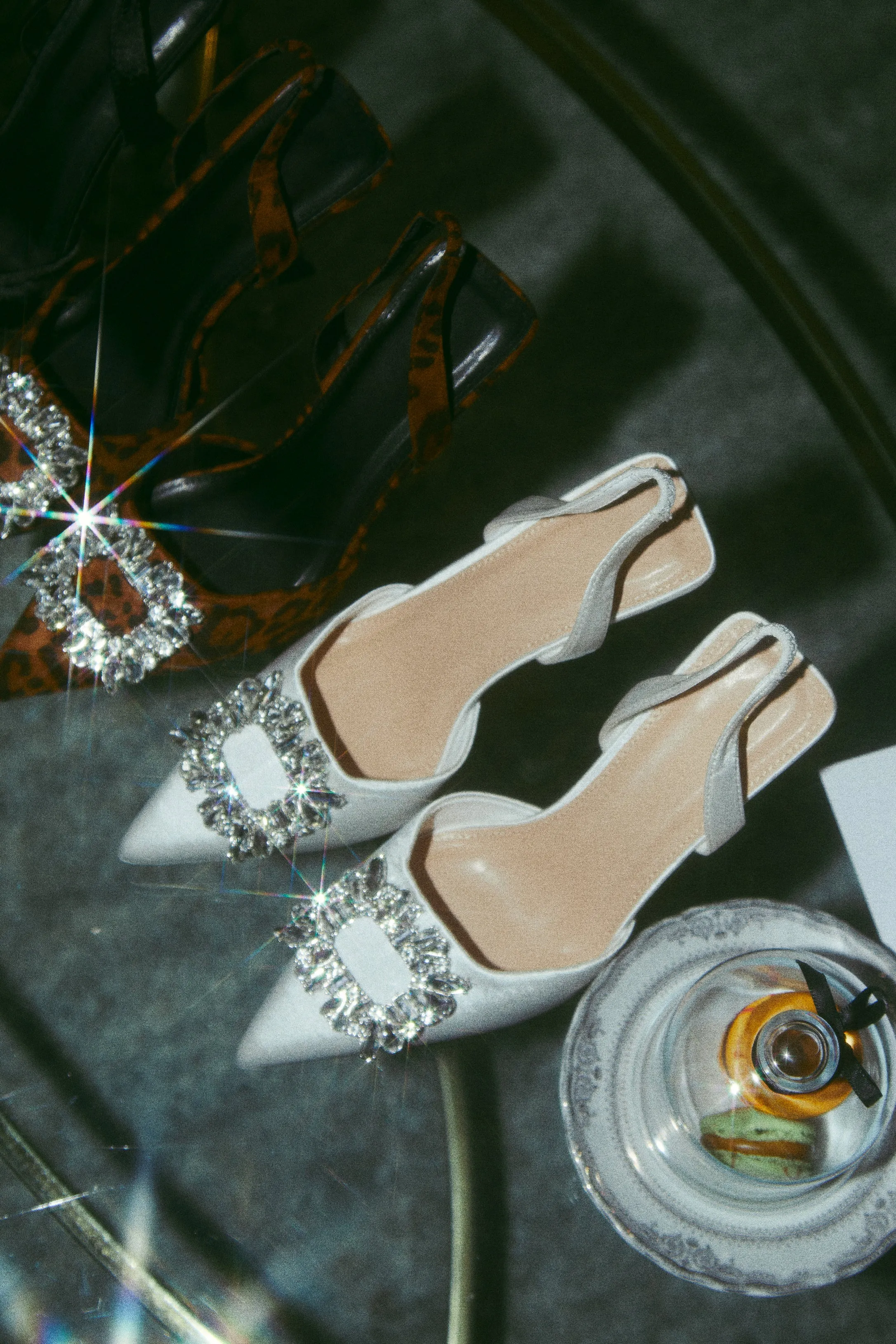 Anissia Slingback Embellished Pumps - Leopard sold by Miss Lola product image thumbnail 2