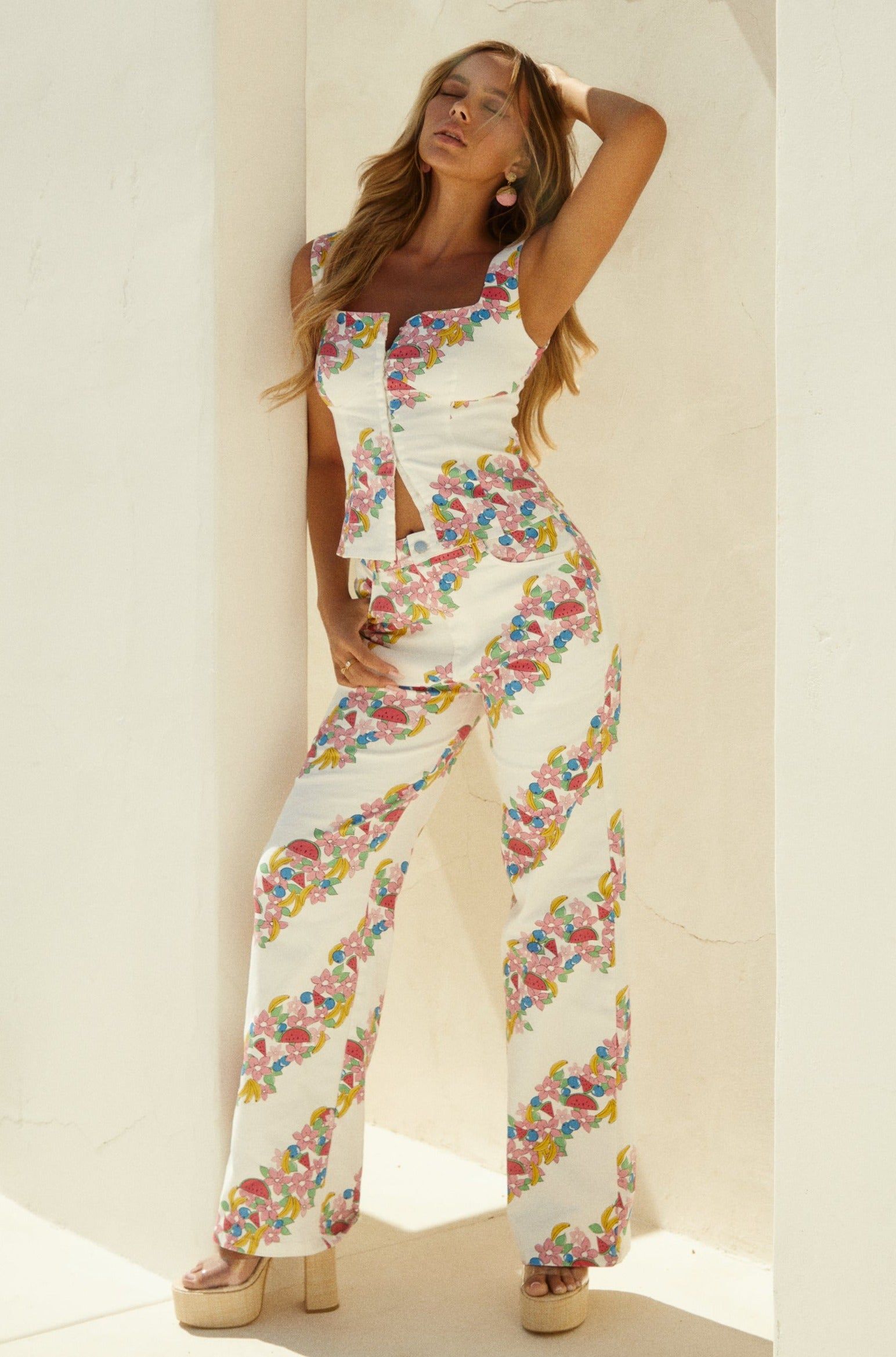 Tropicana - White Print sold by Miss Lola