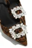 Anissia Slingback Embellished Pumps - Leopard sold by Miss Lola