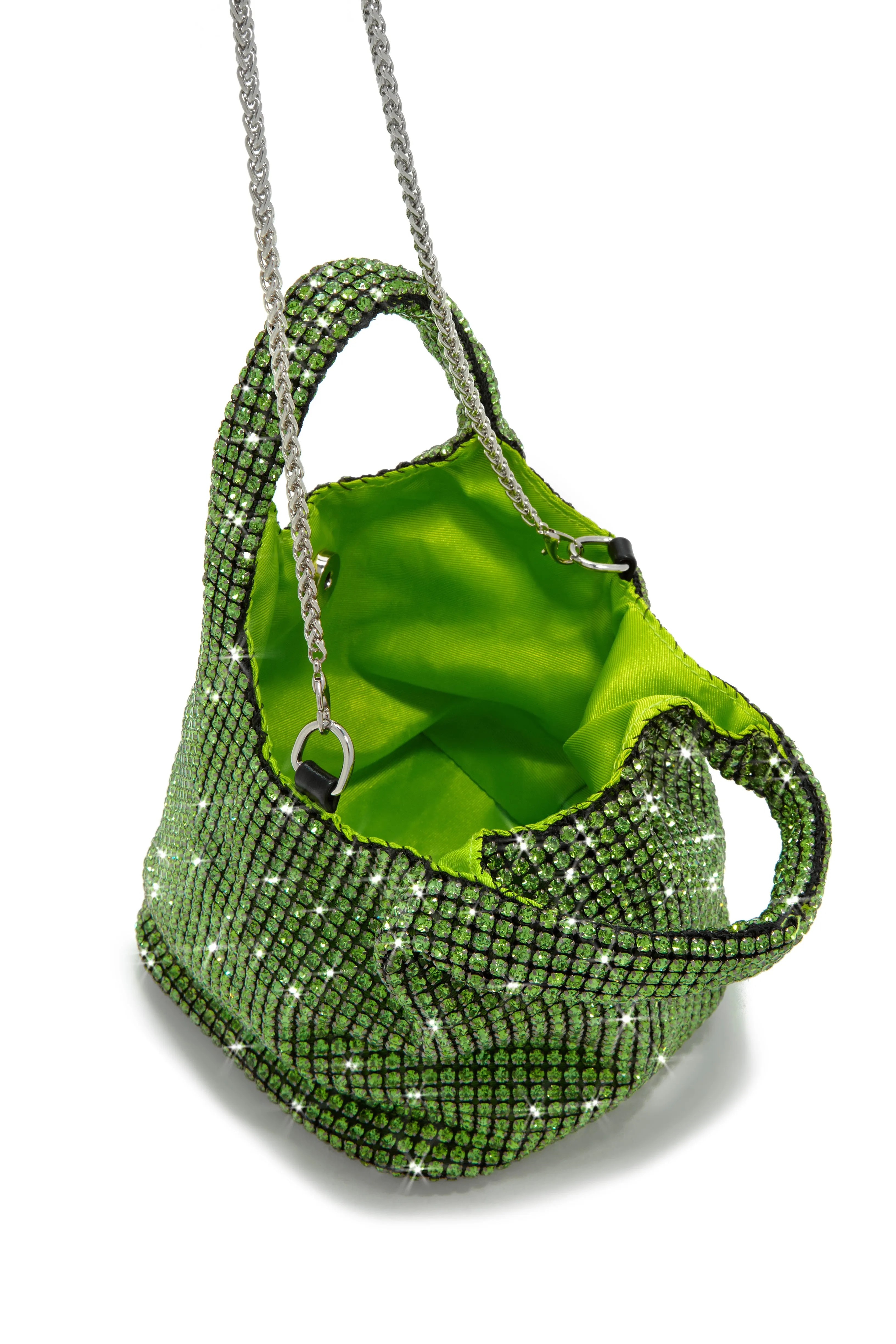 Cydni Embellished Bucket Bag - Green sold by Miss Lola product image thumbnail 3