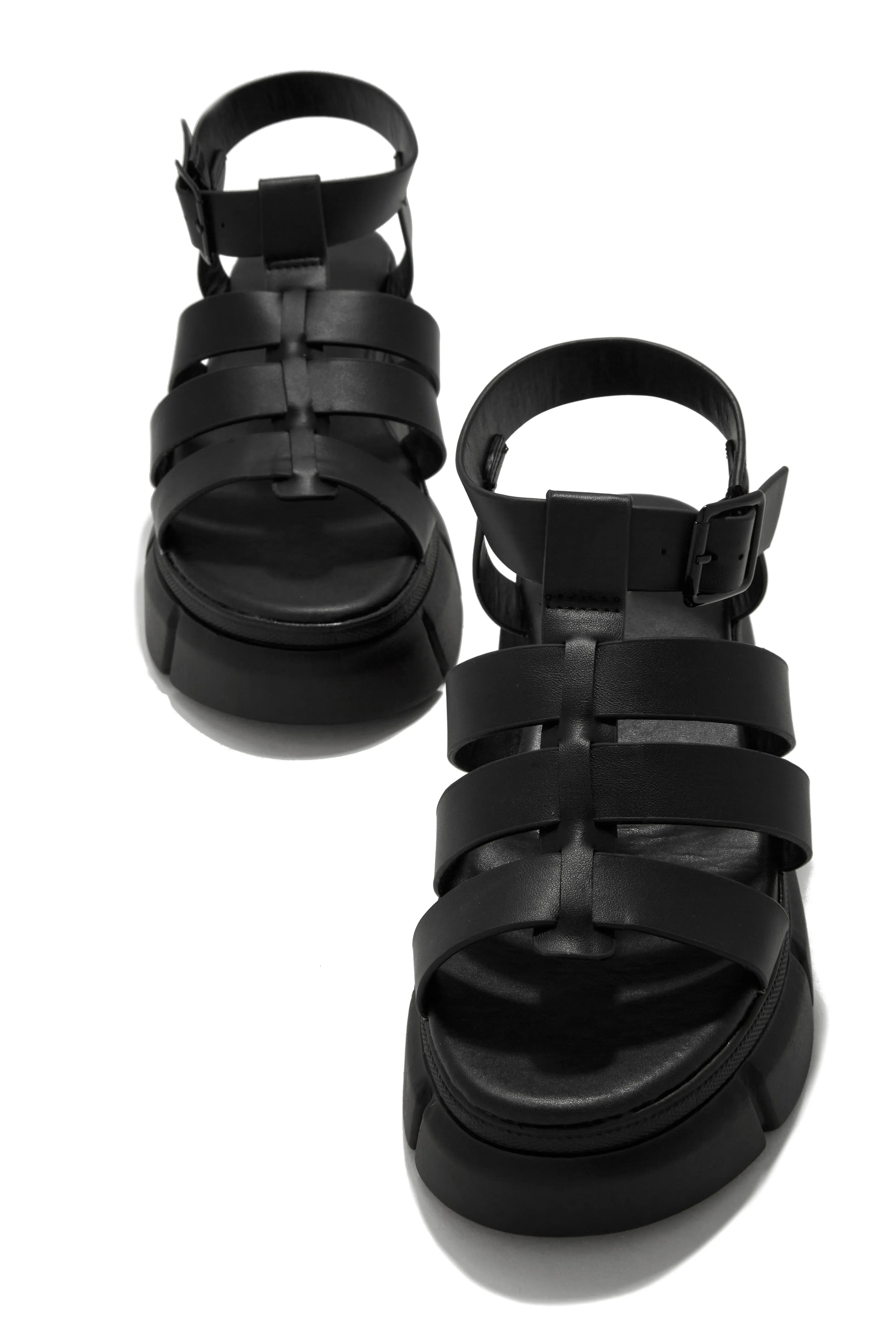 Favorite Song Chunky Platform Sandals - Black sold by Miss Lola product image thumbnail 2