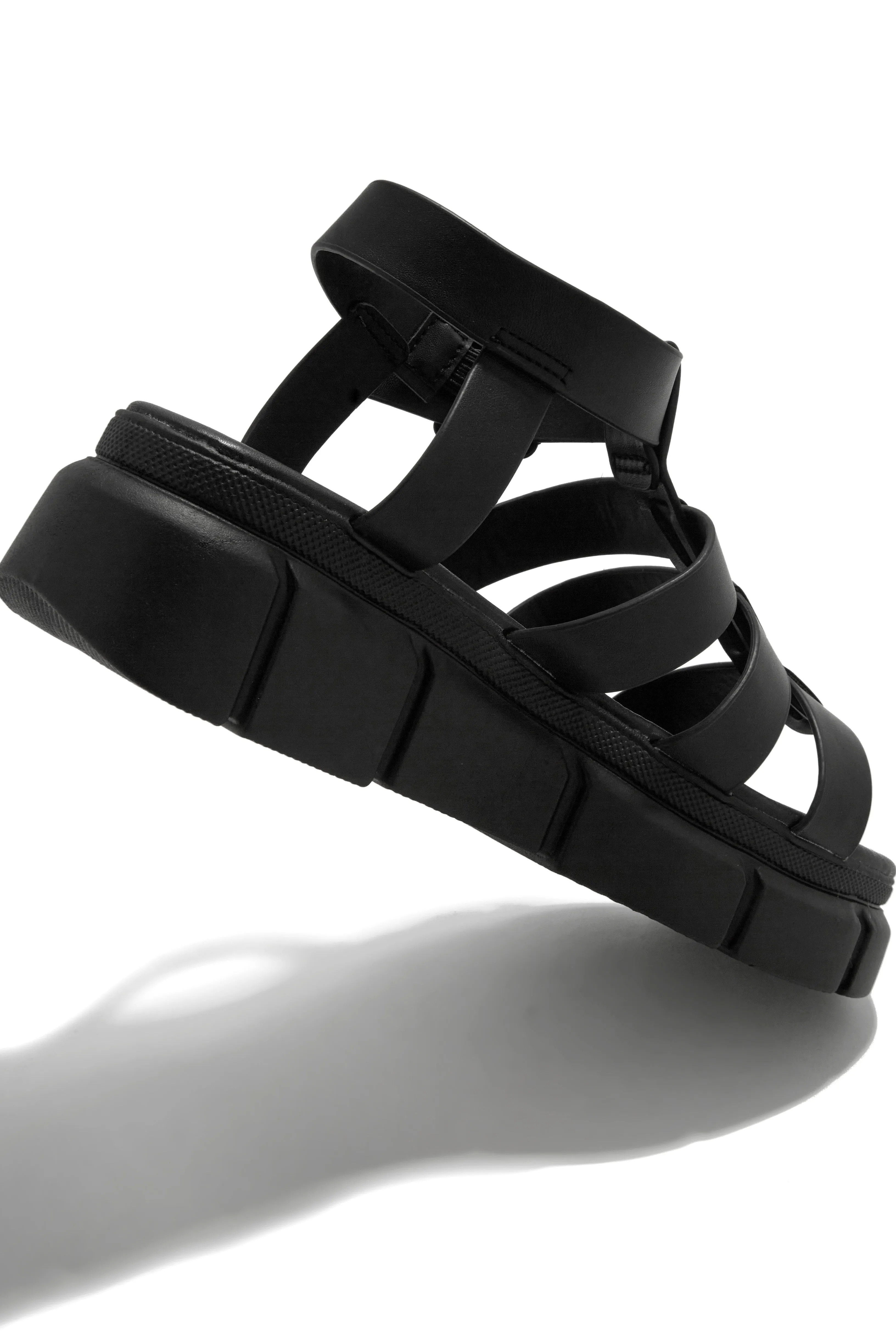 Favorite Song Chunky Platform Sandals - Black sold by Miss Lola product image thumbnail 3