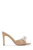 Mishelle Embellished Mule Heels - Nude sold by Miss Lola