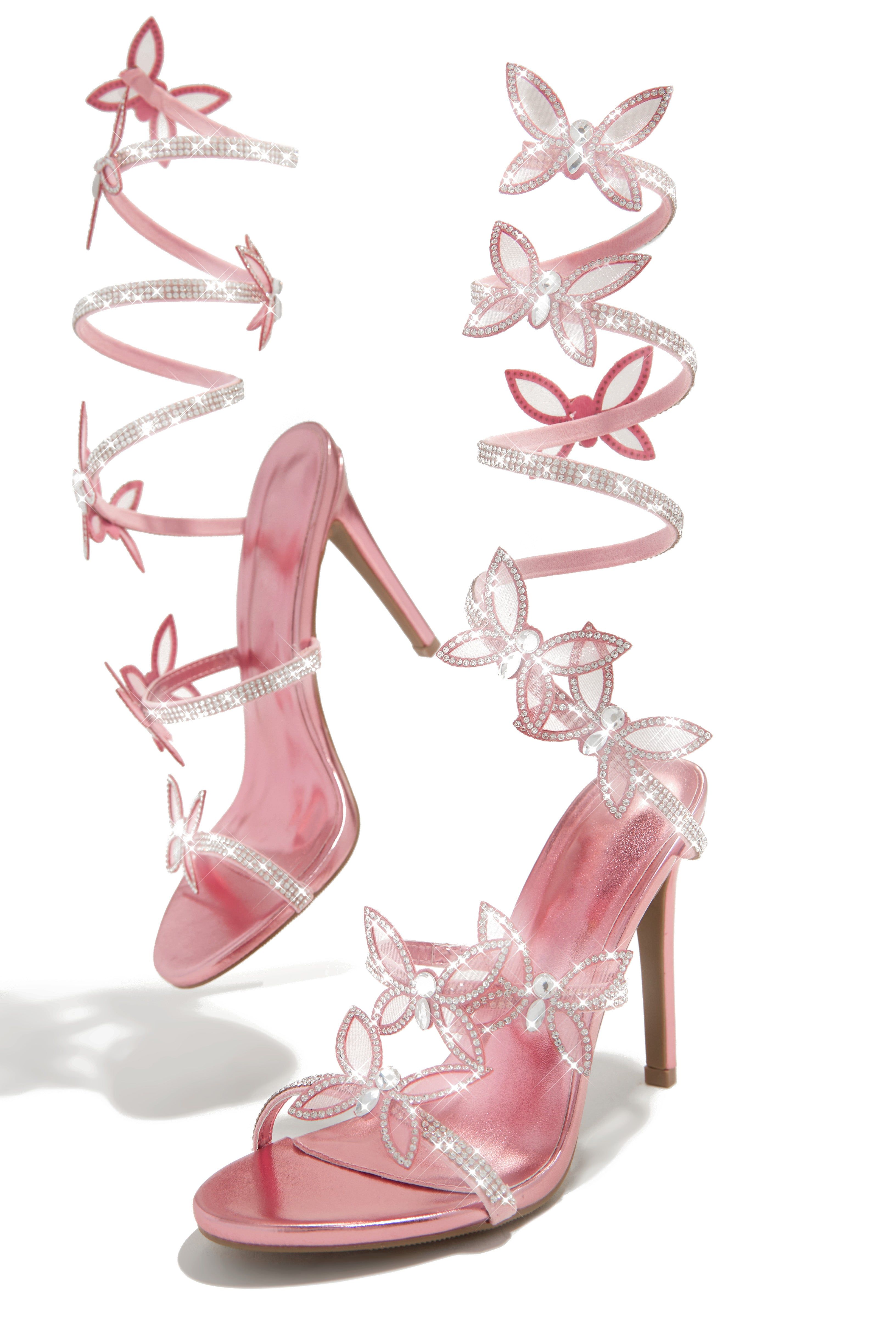 Fantasy Butterfly Heels - Pink sold by Miss Lola product image thumbnail 2