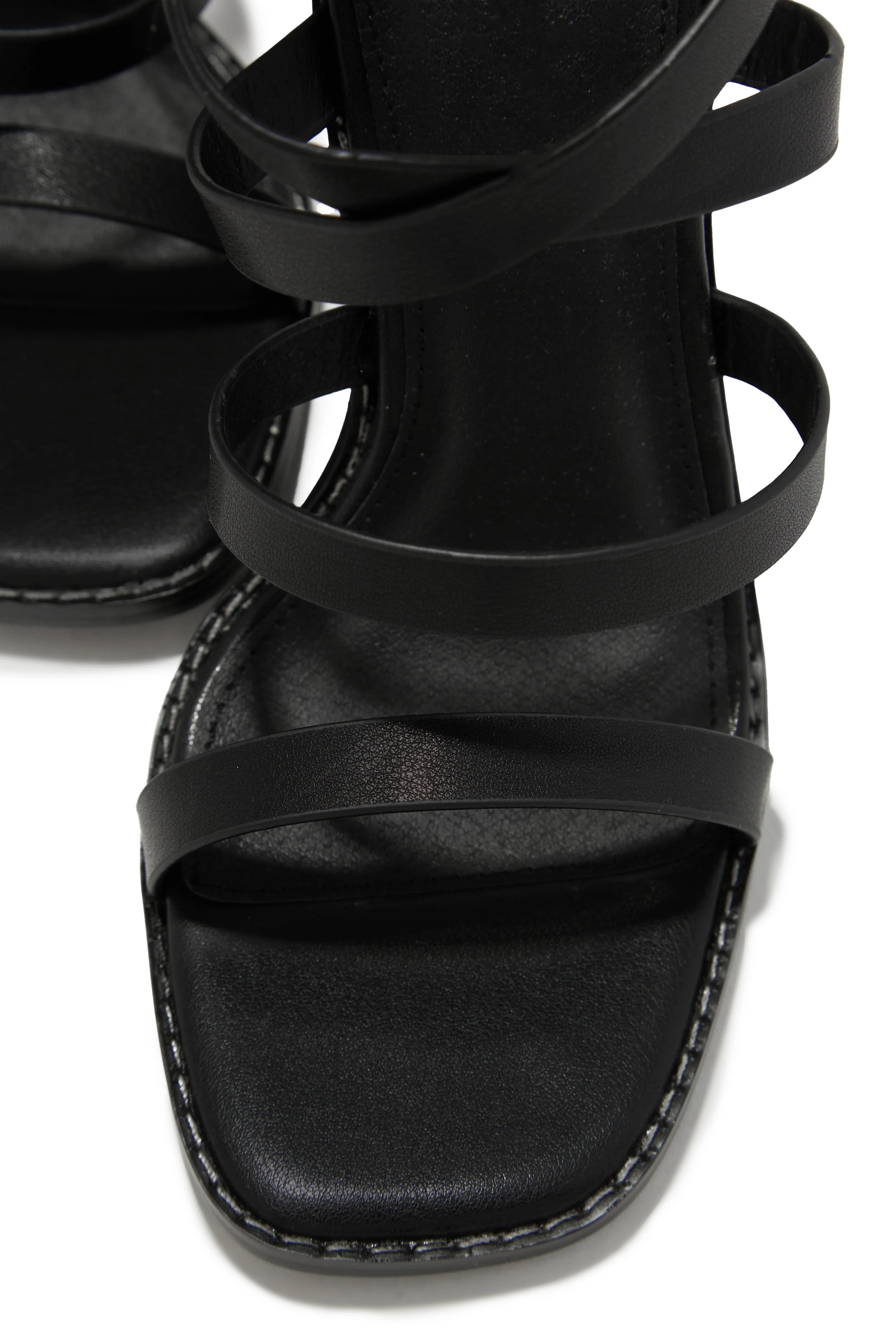 Jennie Strappy High Heels - Black sold by Miss Lola product image thumbnail 3