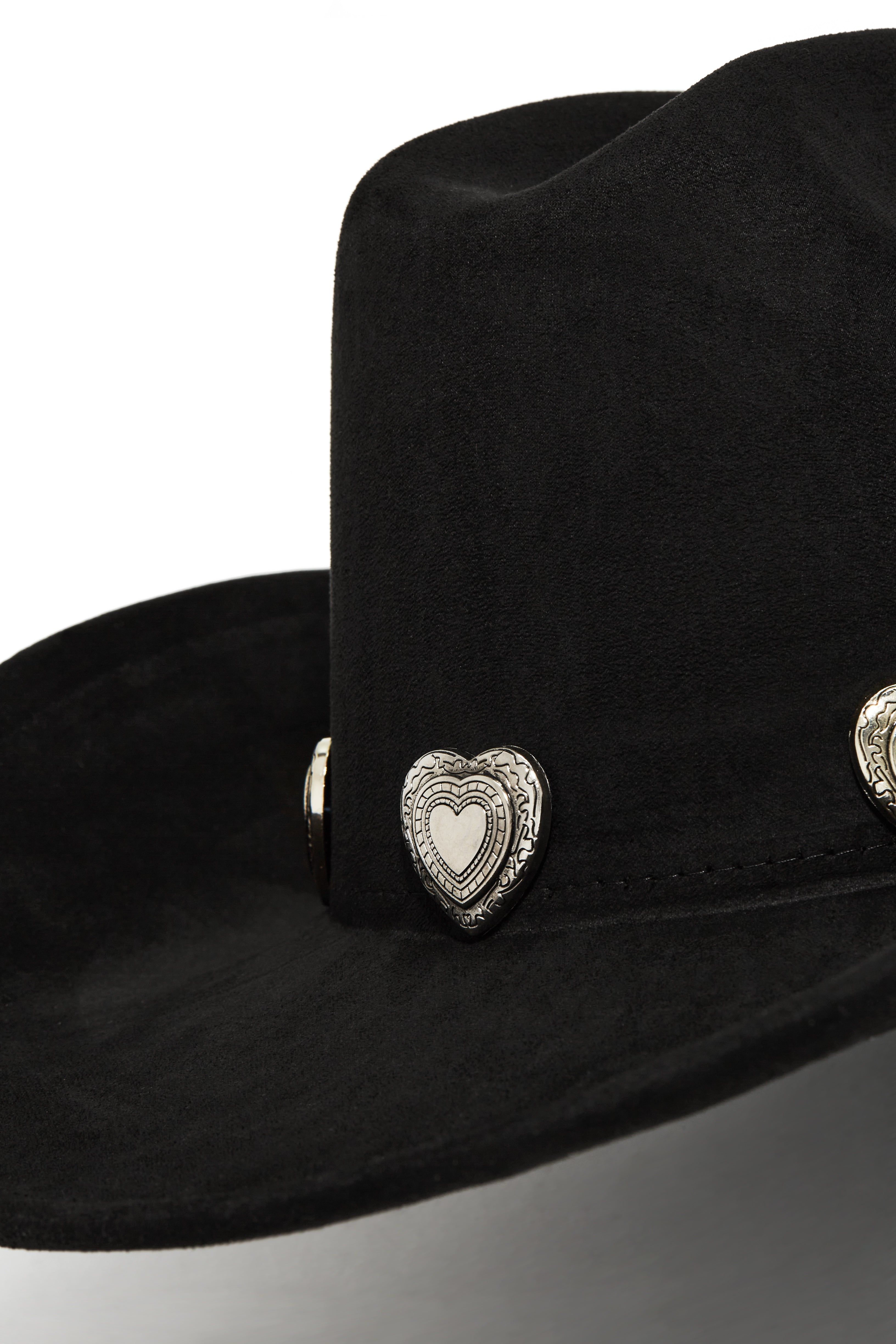 Heartbreaker Heart Pendants Hat - Black sold by Miss Lola product image thumbnail 2