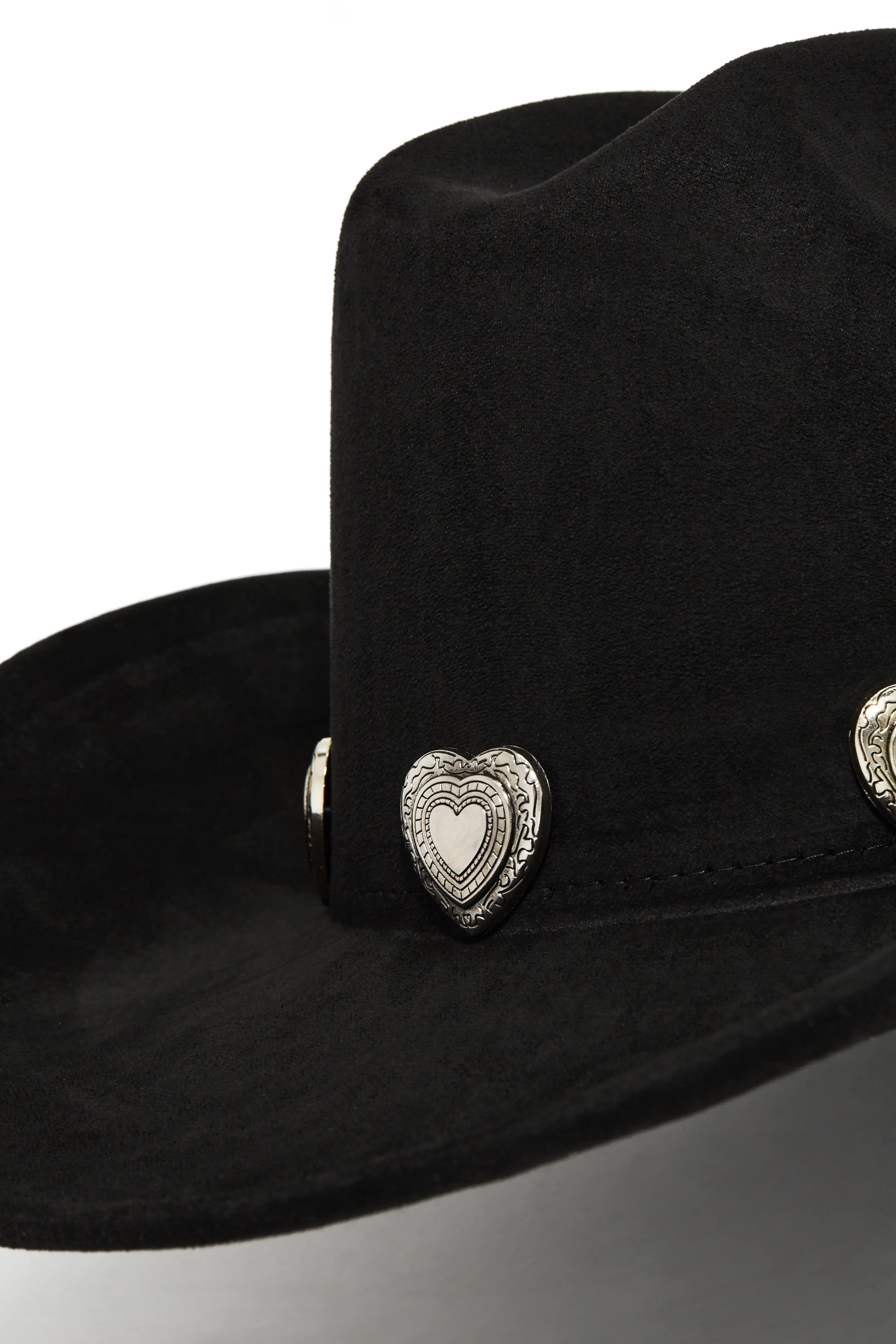 Heartbreaker Heart Pendants Cowgirl Hat - Black sold by Miss Lola product image thumbnail 2