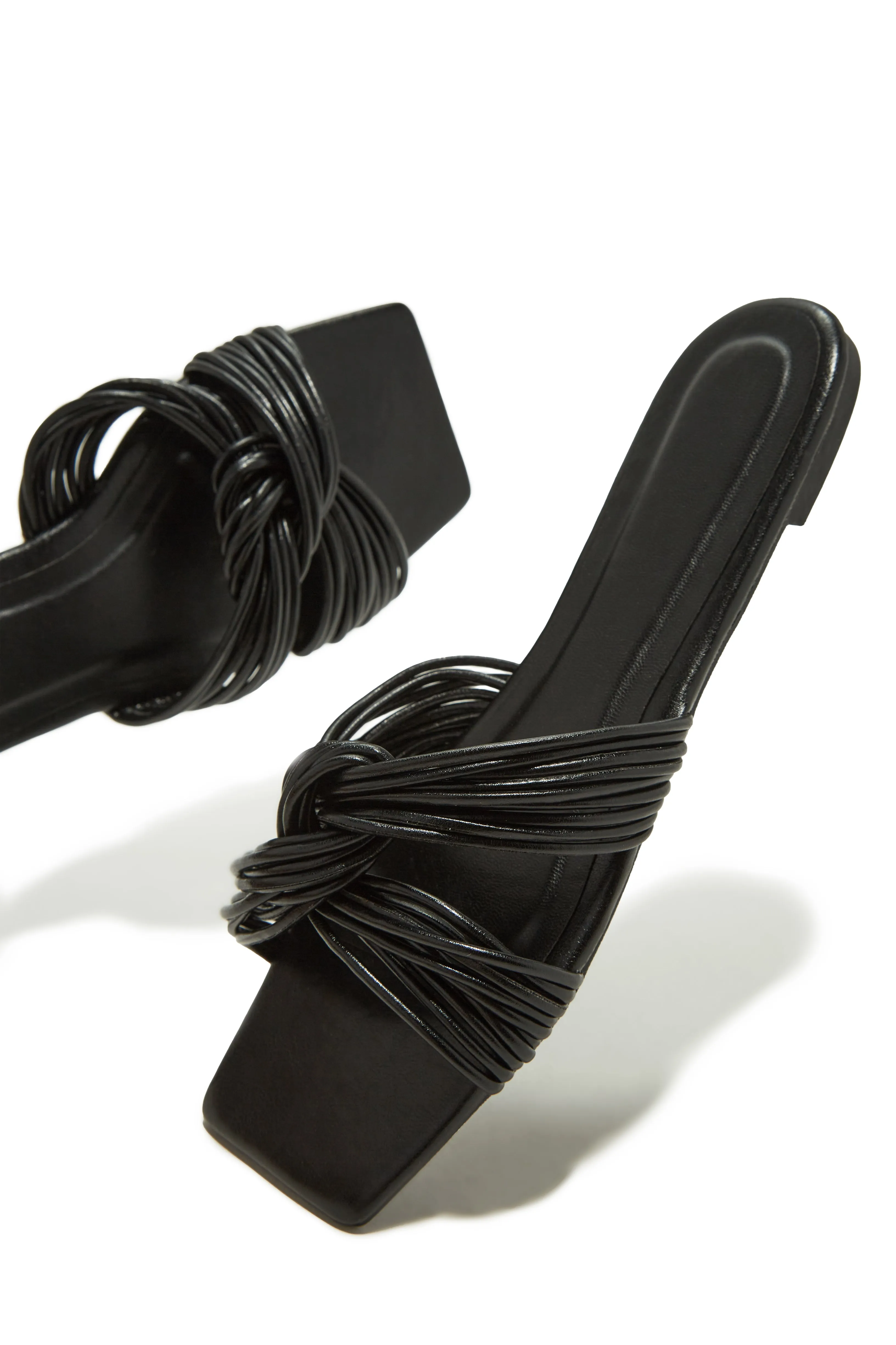 Island Lover Slip On Sandals - Black sold by Miss Lola product image thumbnail 2