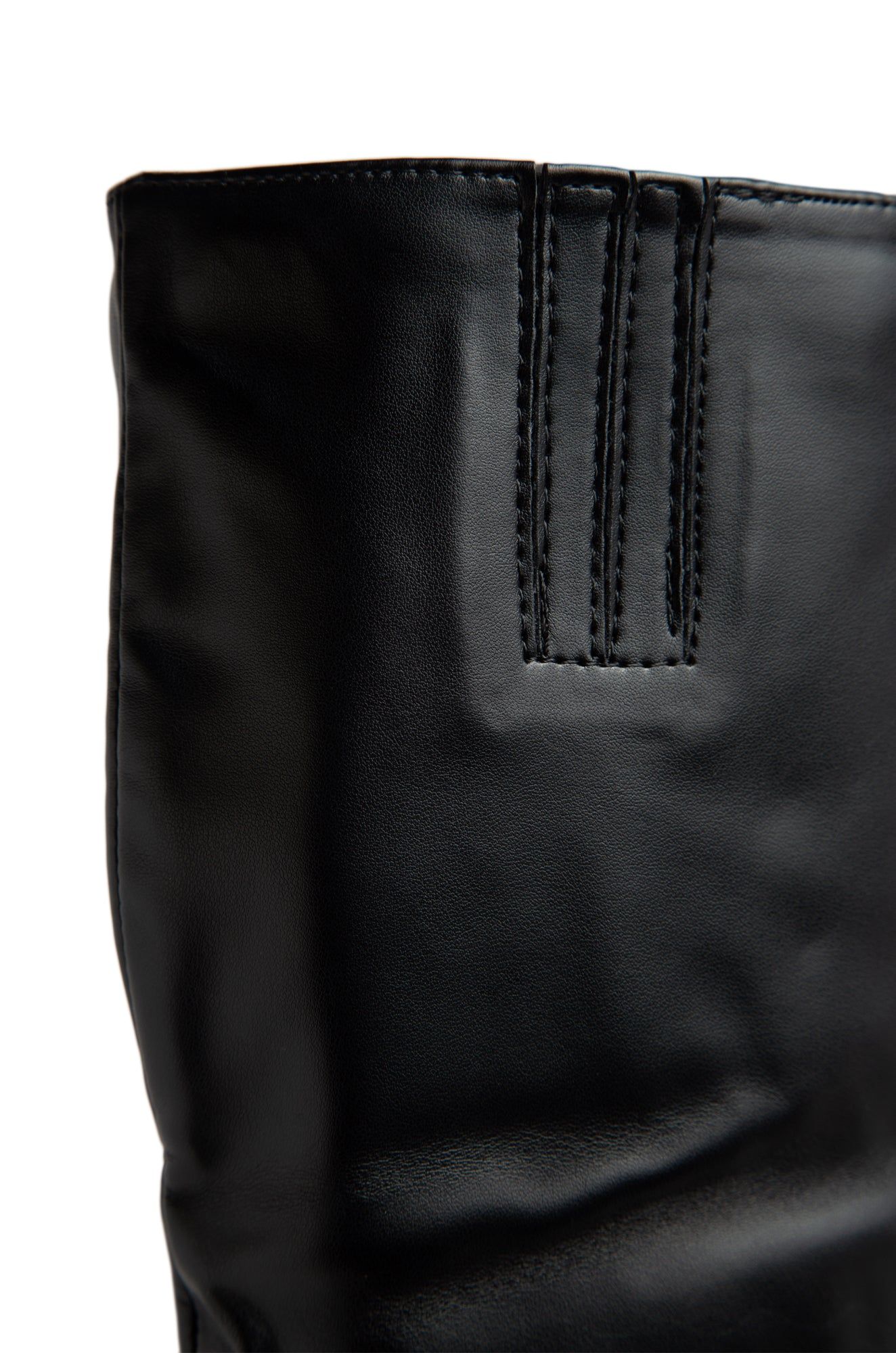 Tyrah Up To The Knee Heel Boots - Black sold by Miss Lola product image thumbnail 3