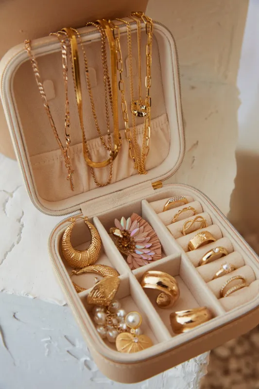 Miss Lola Exclusive Jewelry Box - Nude sold by Miss Lola