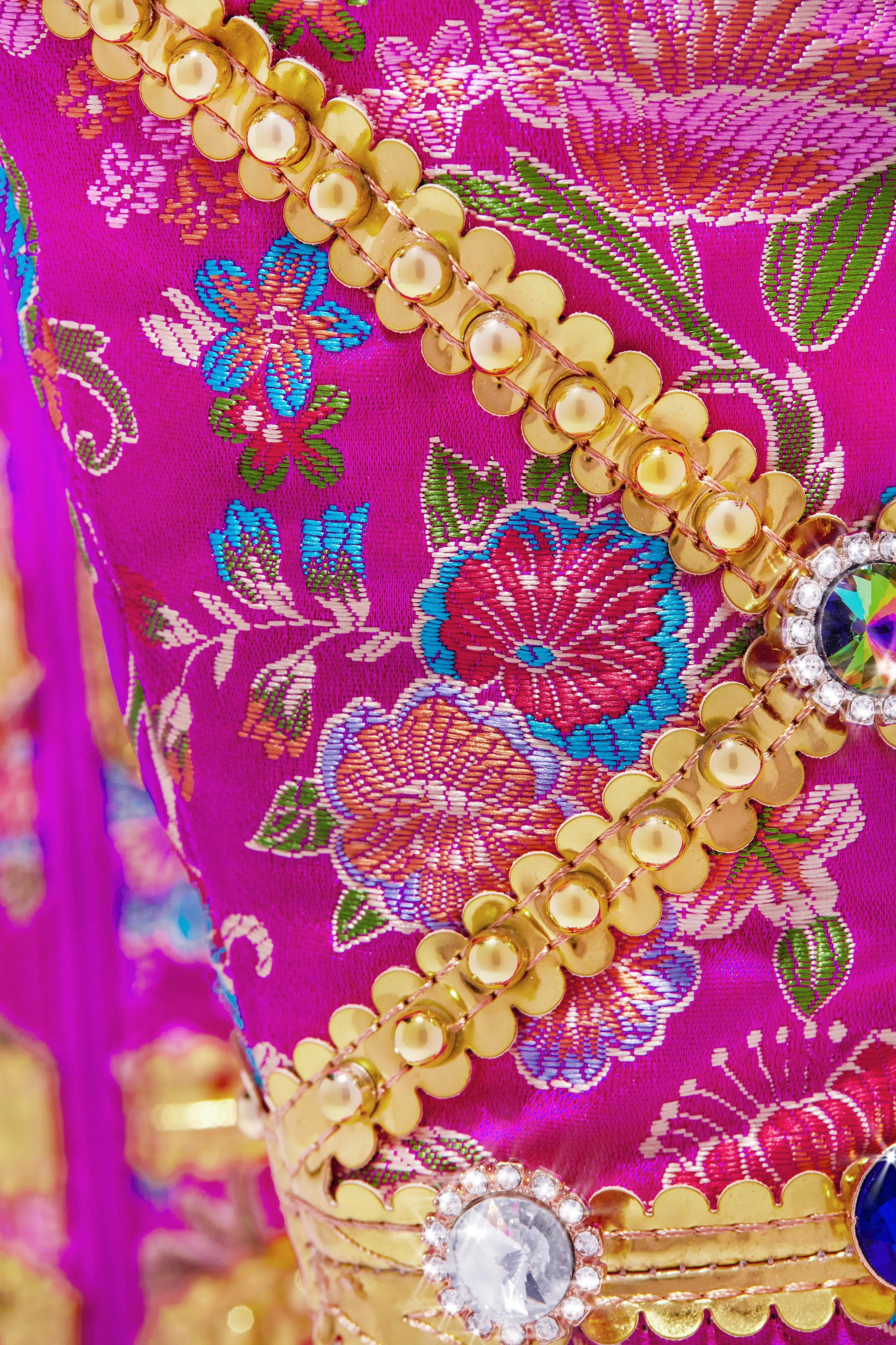 Masterpiece Embellished Knee High Heel Boots - Pink sold by Miss Lola product image thumbnail 5