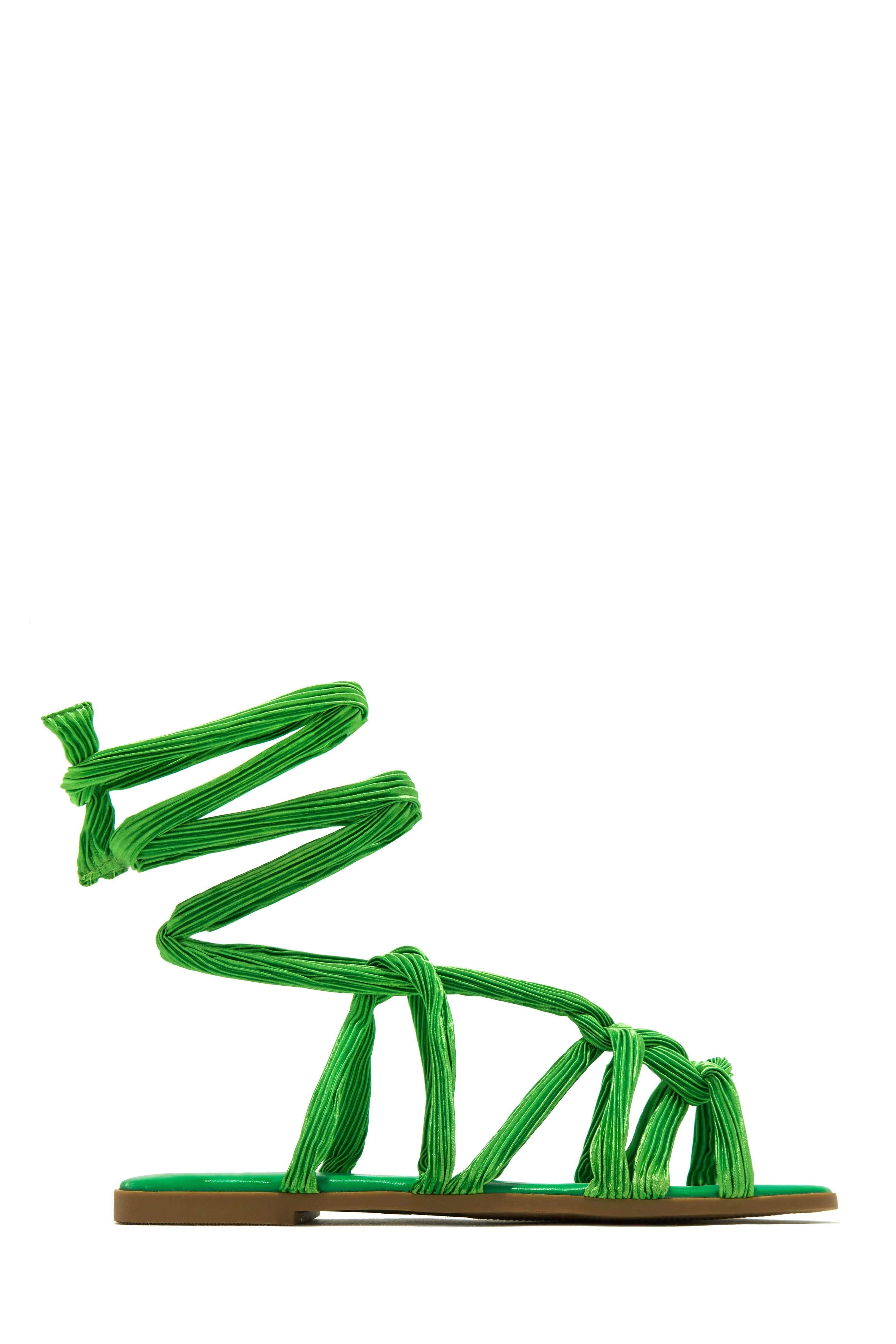 Bora Bora Lace Up Sandals - Green sold by Miss Lola product image thumbnail 4